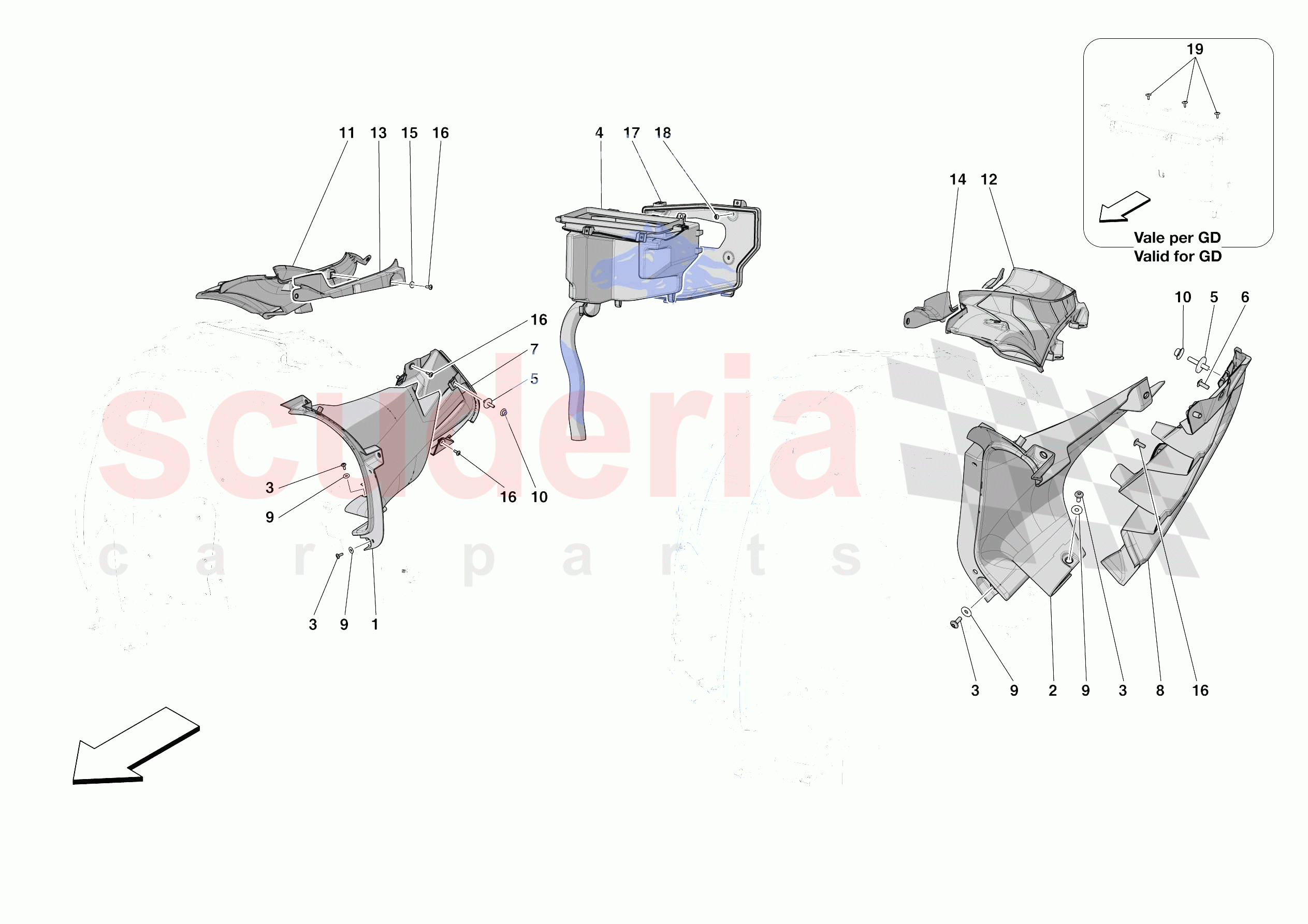 LATERAL AIR INTAKES of Ferrari Ferrari 812 Competizione A Europe