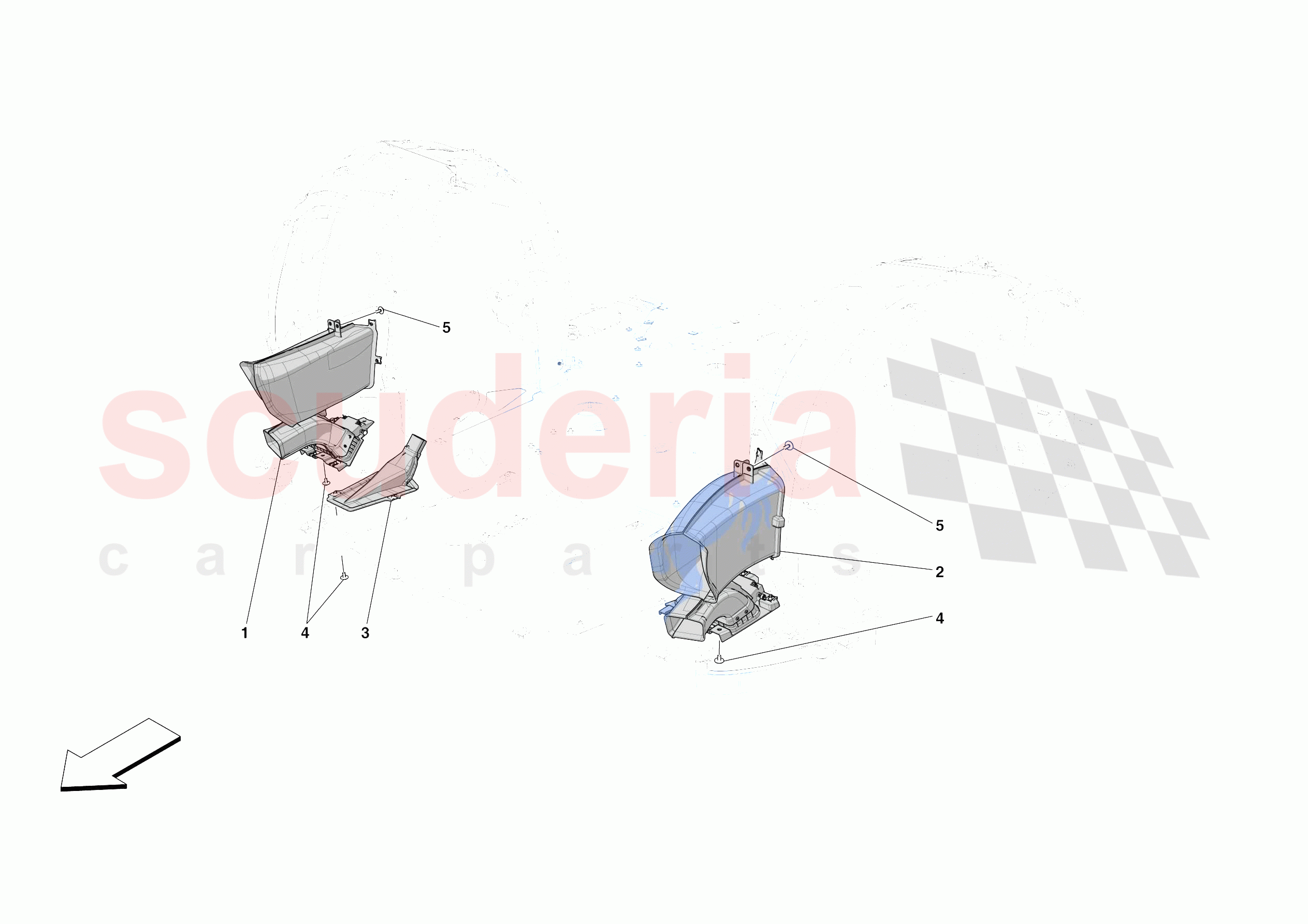 FRONT AIR INTAKES of Ferrari Ferrari 812 Competizione A Europe RH