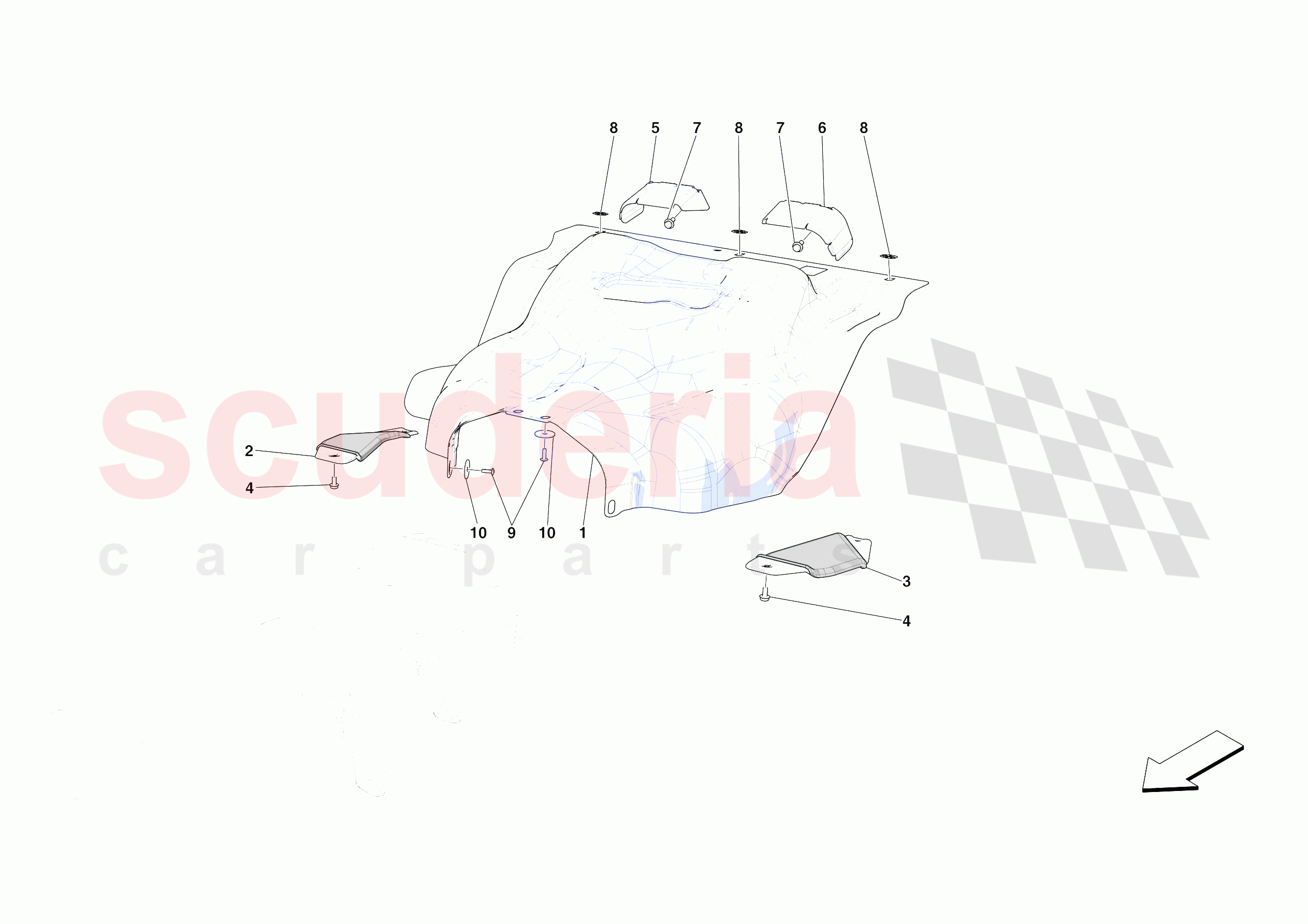 TANK MOUNTS of Ferrari Ferrari 812 Competizione Europe
