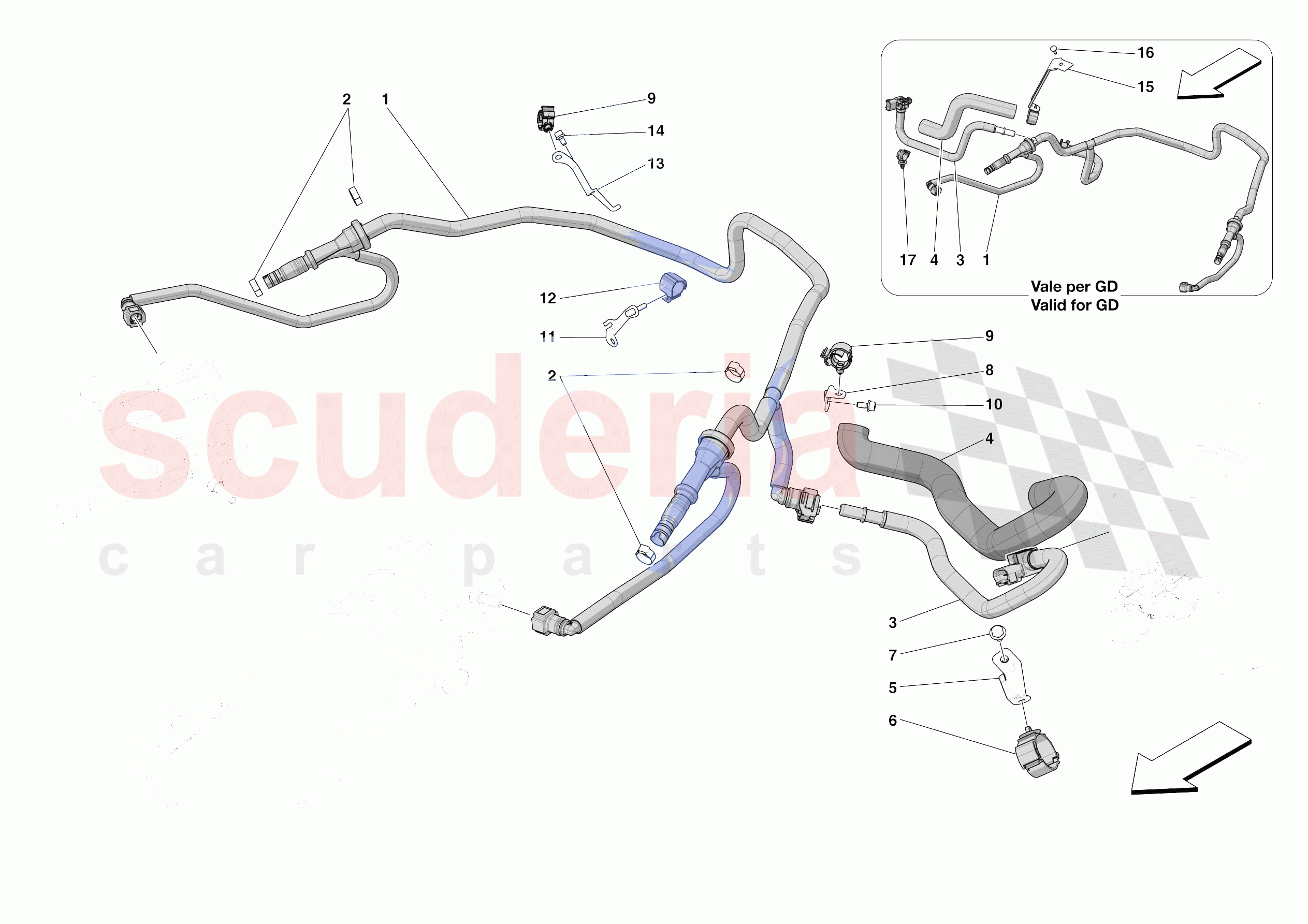SERVO BRAKE PIPES of Ferrari Ferrari 812 Competizione Europe