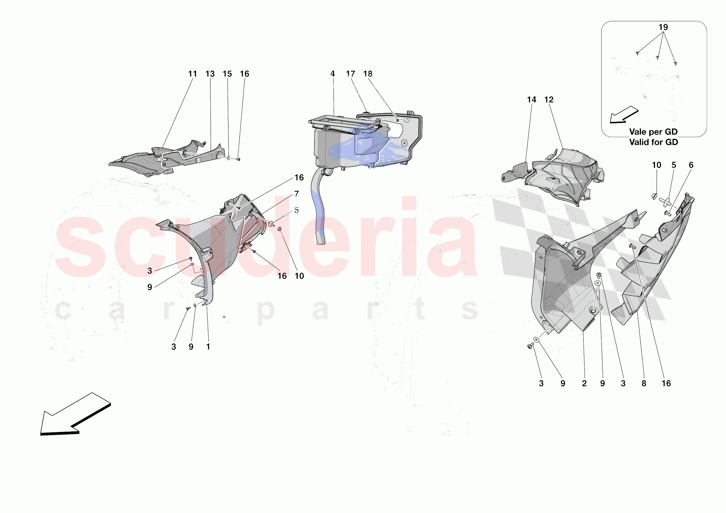 LATERAL AIR INTAKES of Ferrari Ferrari 812 Competizione Europe