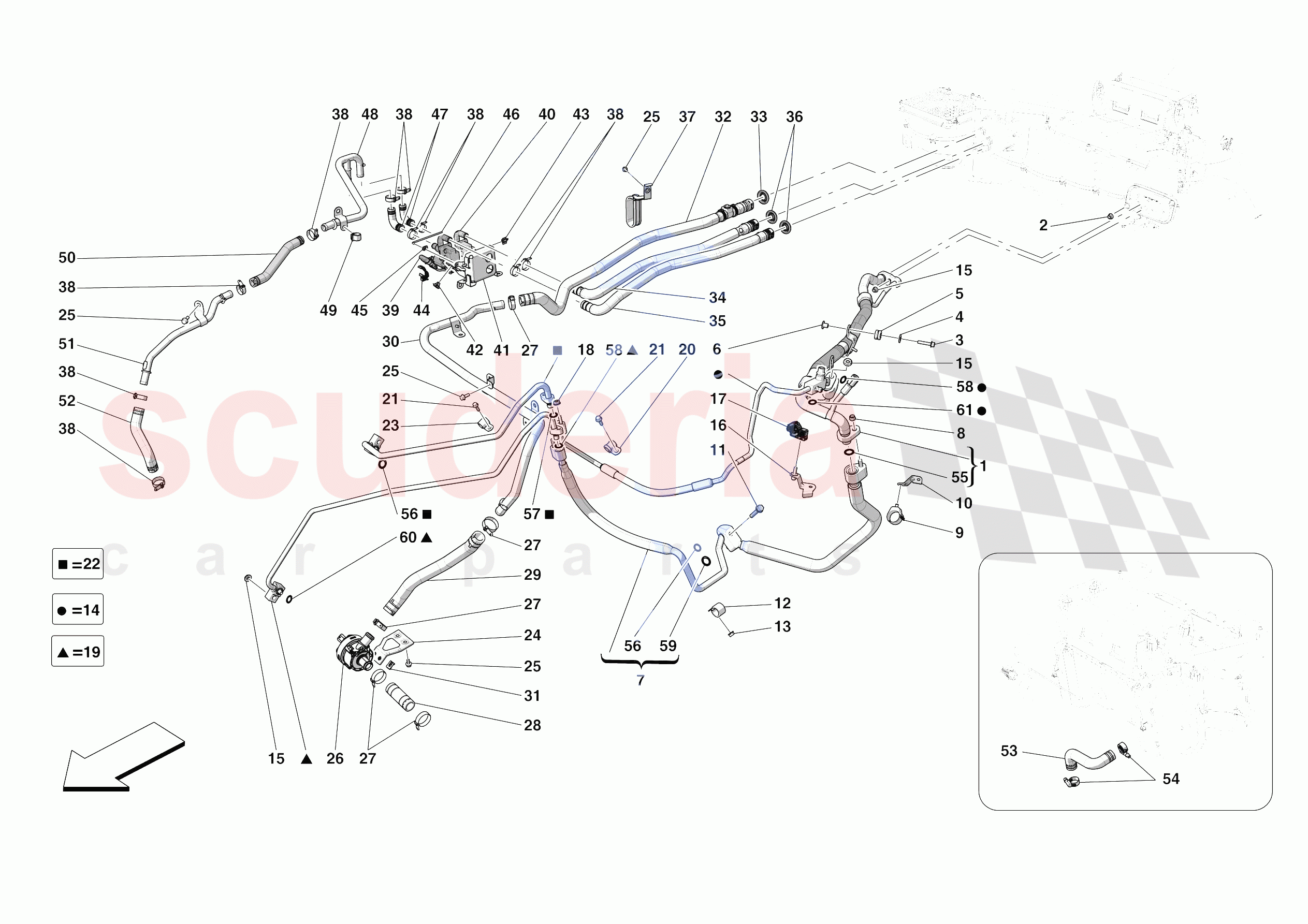 A/C SYSTEM - AIR CONDITIONER SYSTEM of Ferrari Ferrari 812 Competizione Europe