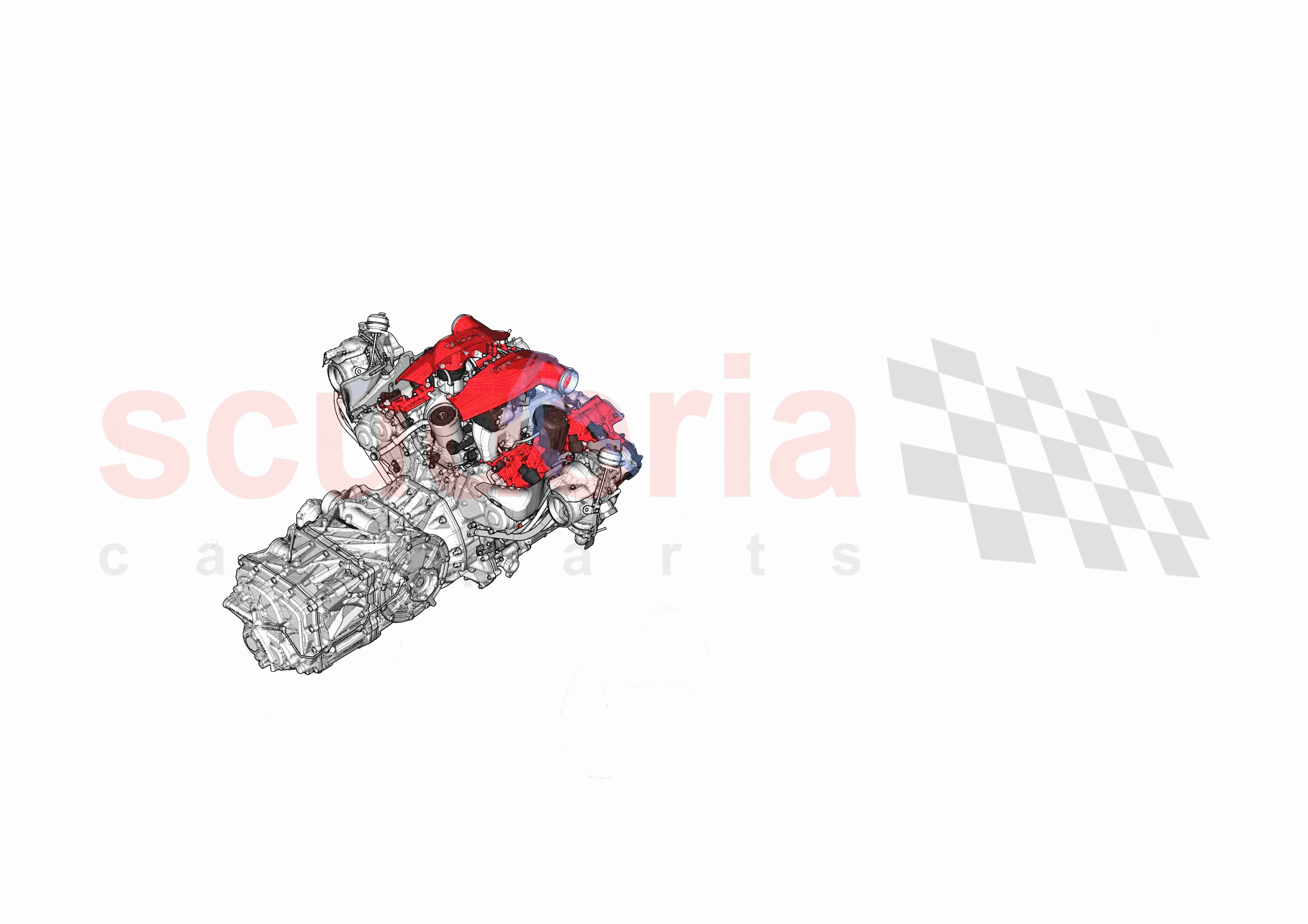 SPARE ASSEMBLY UNITS of Ferrari Ferrari F8 Spider USA