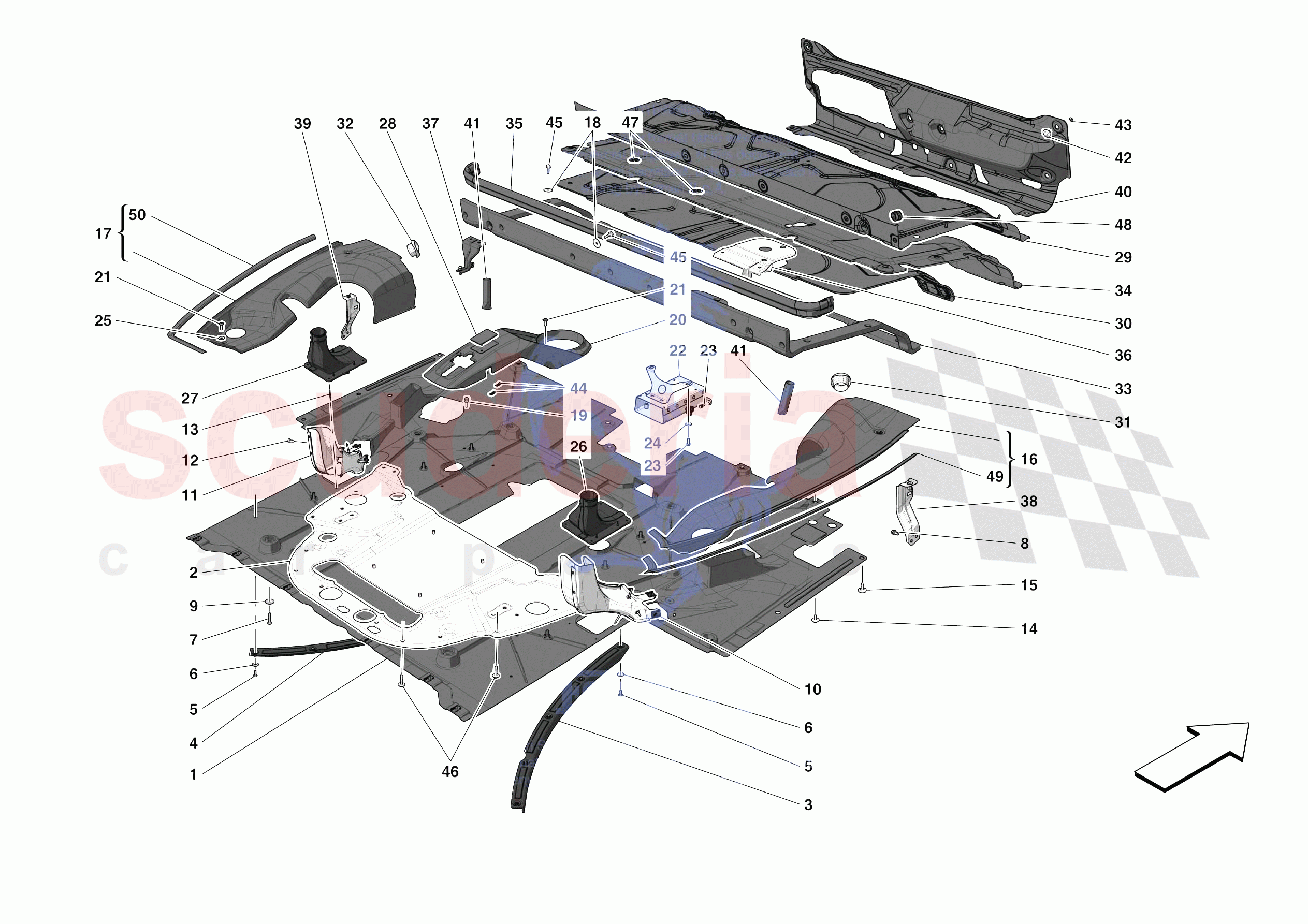 REAR SHIELDS of Ferrari Ferrari F8 Spider USA
