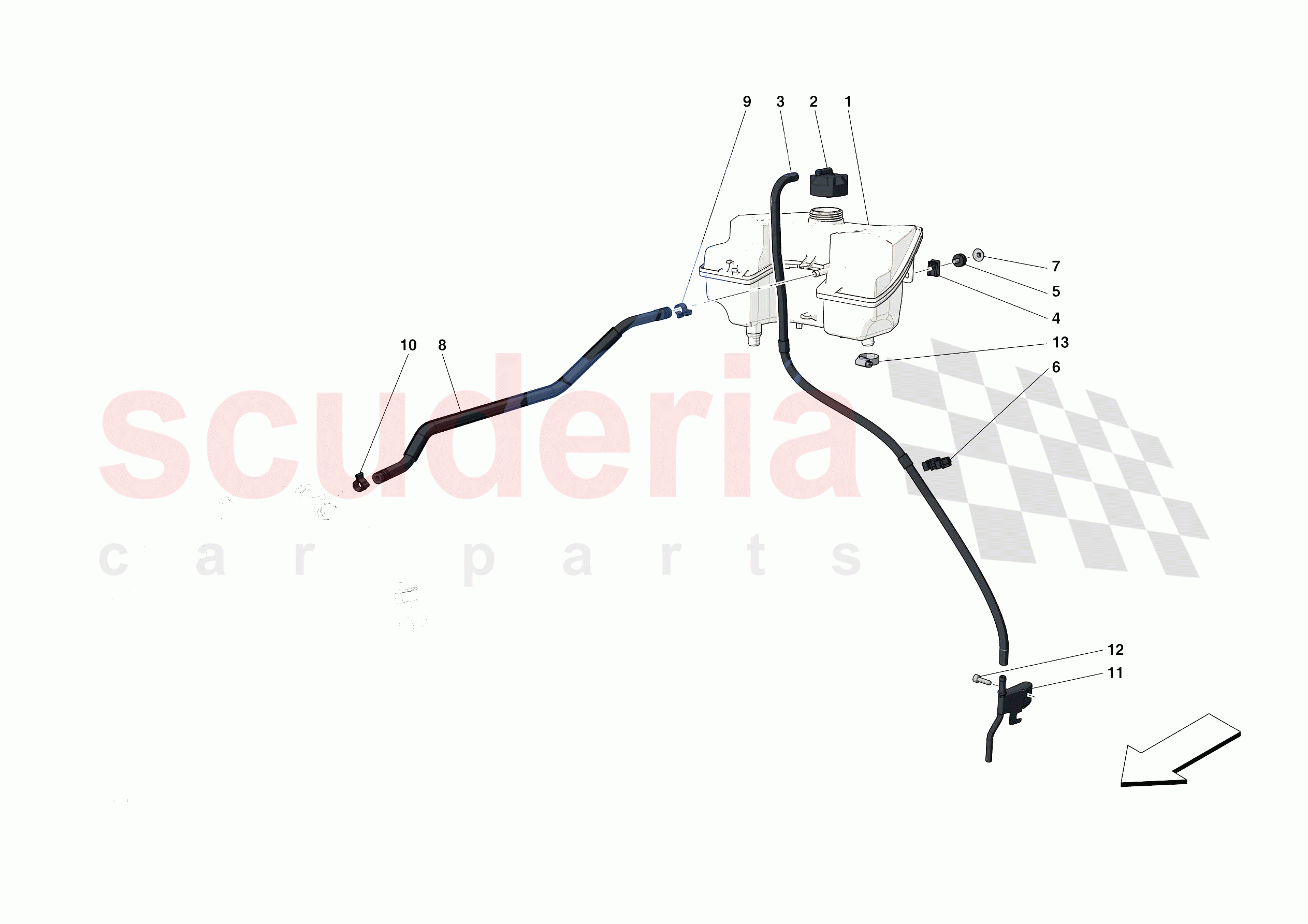 EXPANSION TANK of Ferrari Ferrari F8 Tributo Europe