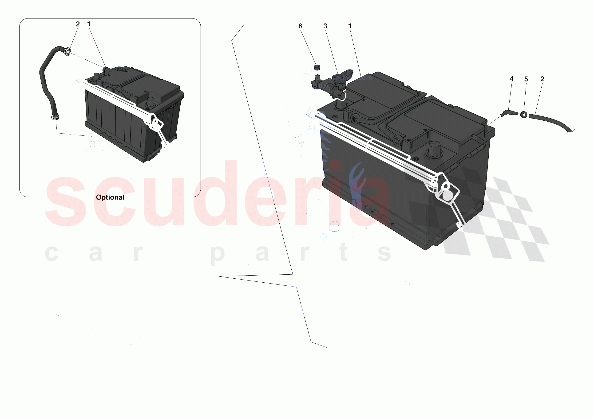 BATTERIES of Ferrari Ferrari F8 Tributo Europe
