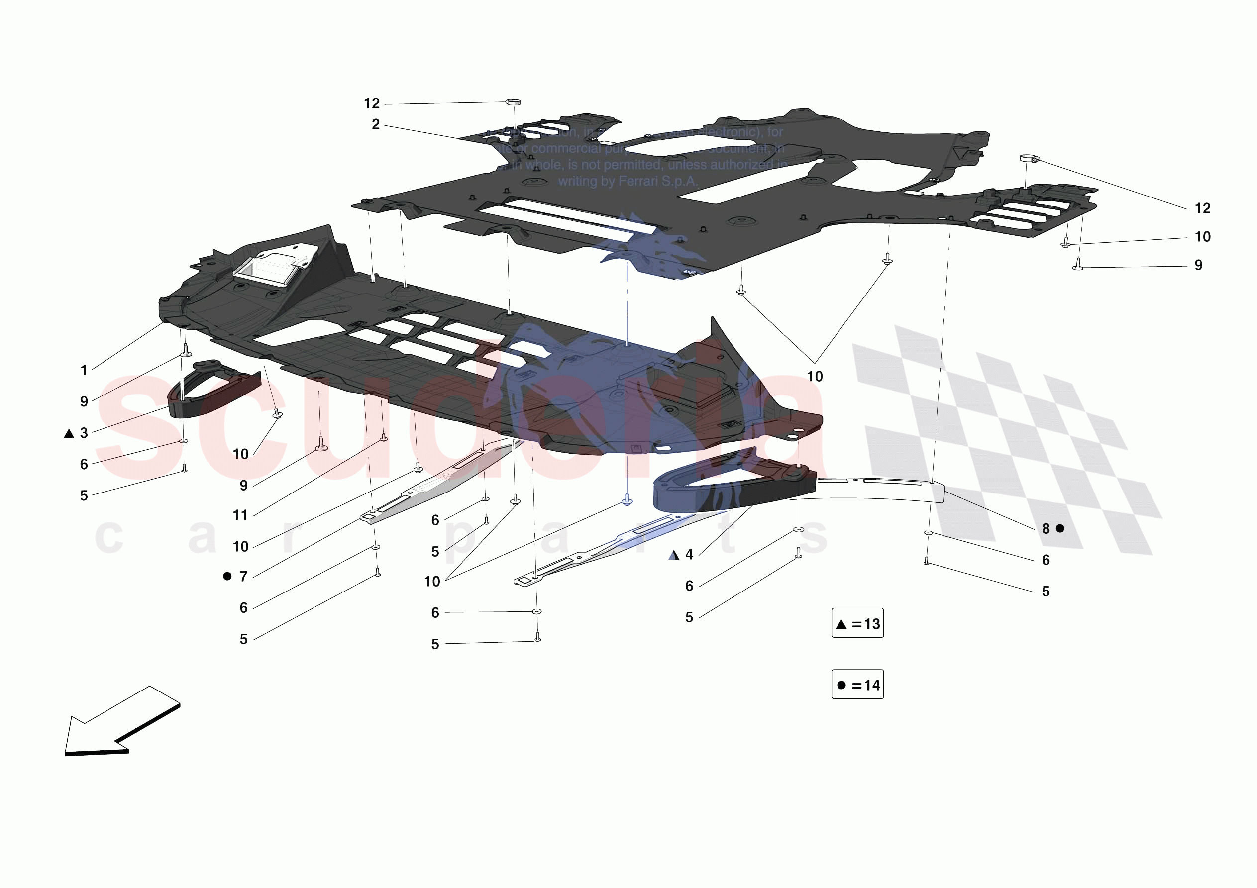 FRONT SHIELDS of Ferrari Ferrari Monza SPA1 Europe