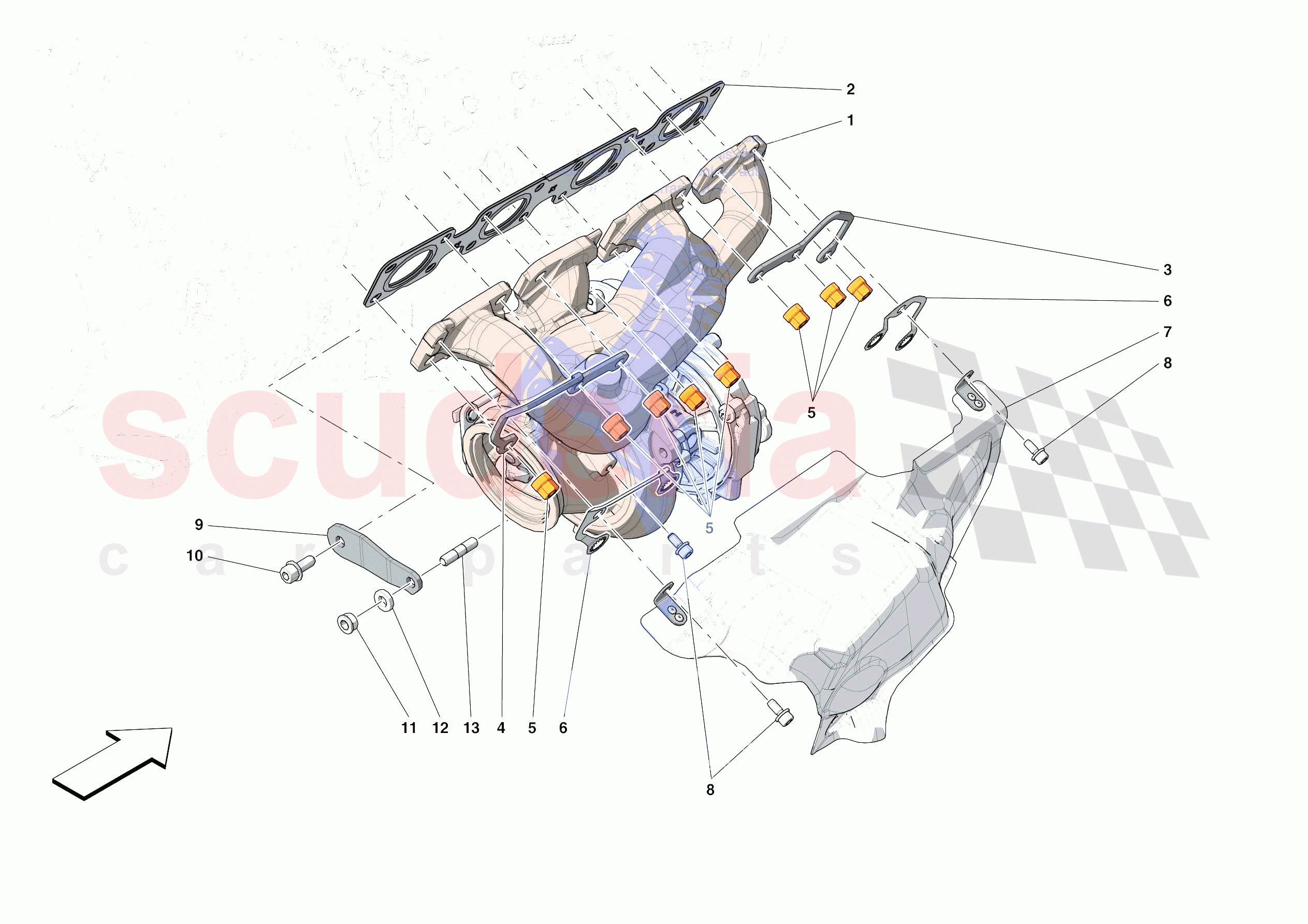 TURBOCHARGERS AND FORCED INDUCTION SYSTEM MOUNTS of Ferrari Ferrari Portofino Europe