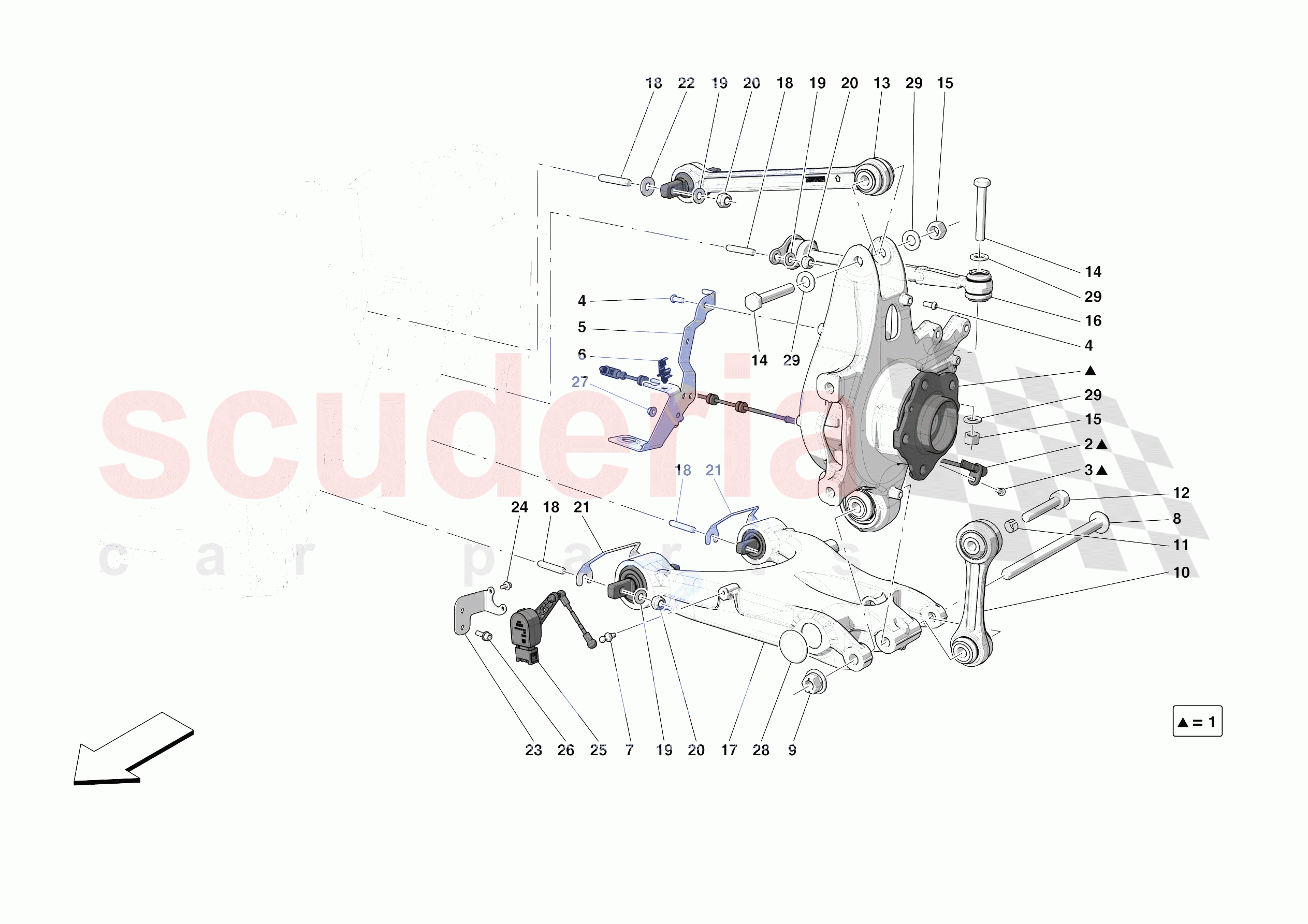 REAR SUSPENSION - ARMS of Ferrari Ferrari Portofino Europe