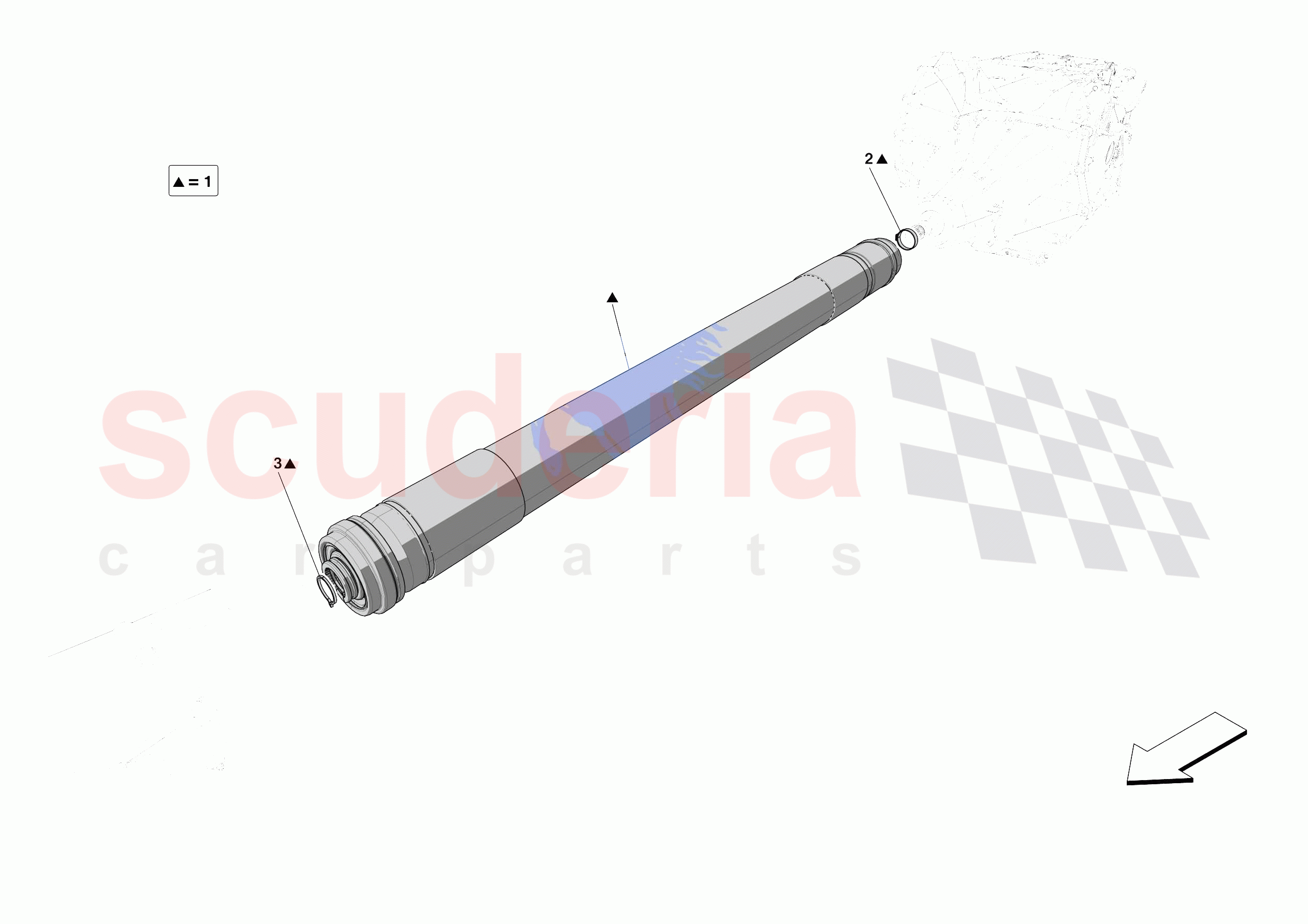 DRIVESHAFT of Ferrari Ferrari Portofino Europe RH