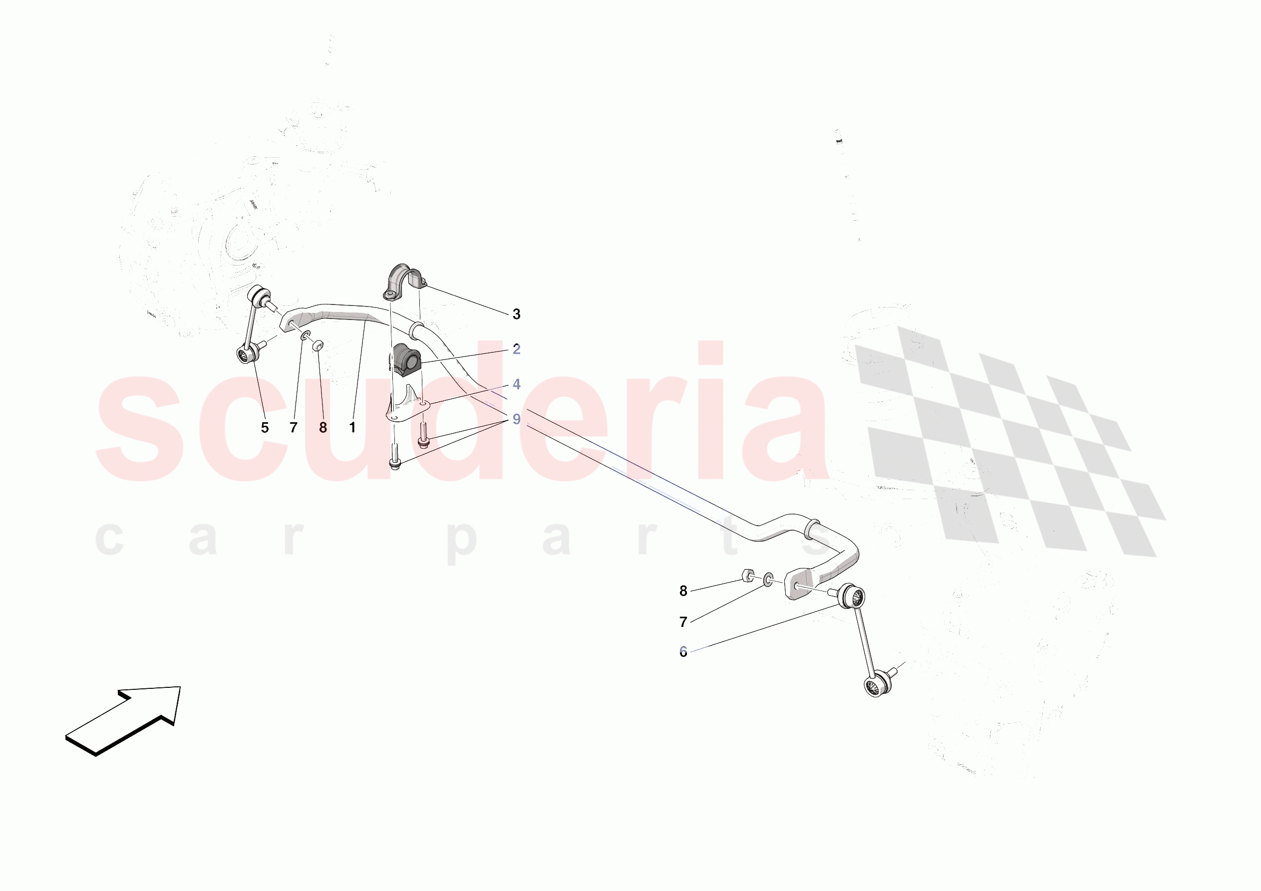 FRONT TORSION BAR of Ferrari Ferrari Portofino M Europe RH