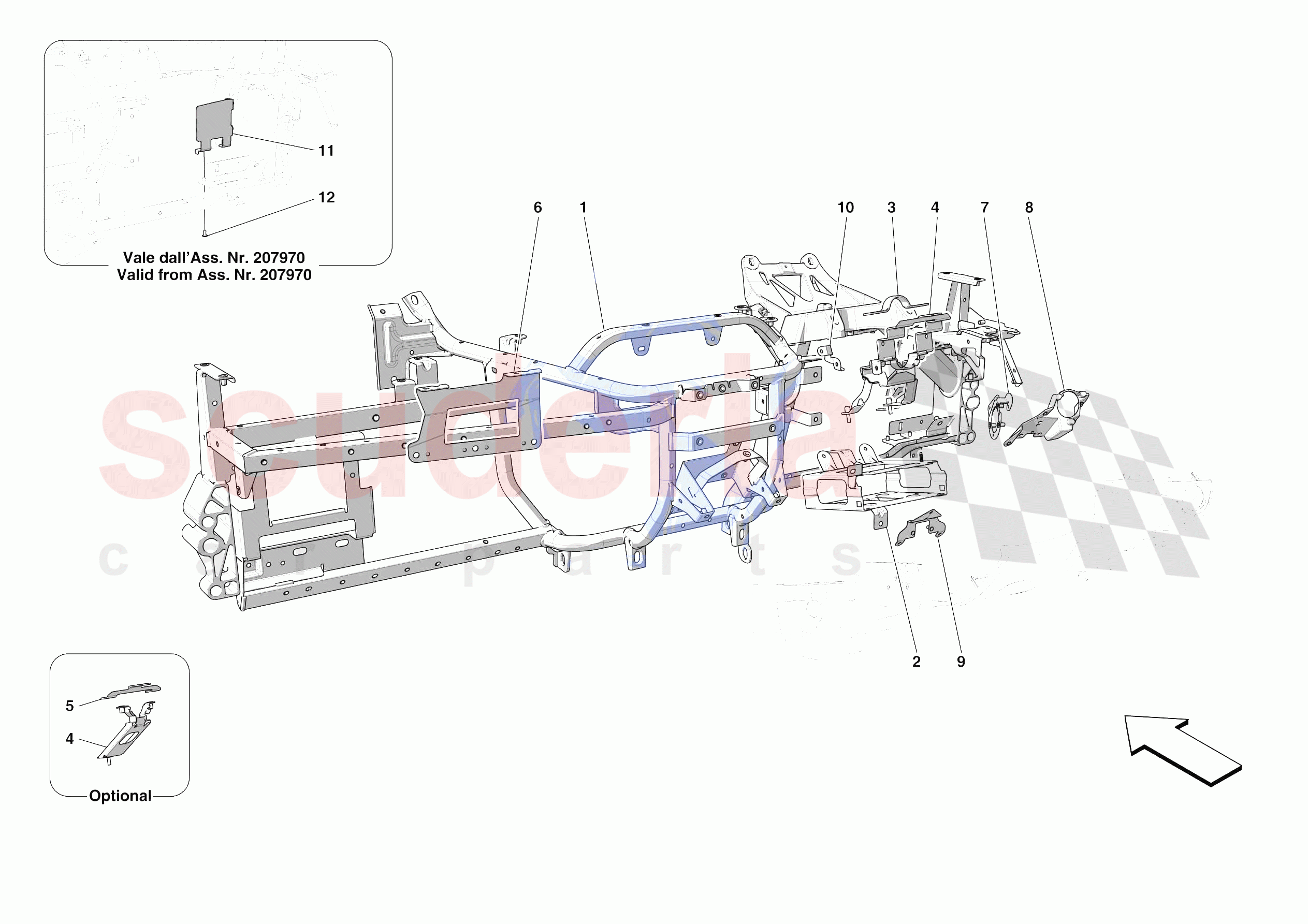 DASHBOARD - SUBSTRUCTURE -APPLICABLE FOR RHD- of Ferrari Ferrari Portofino M USA