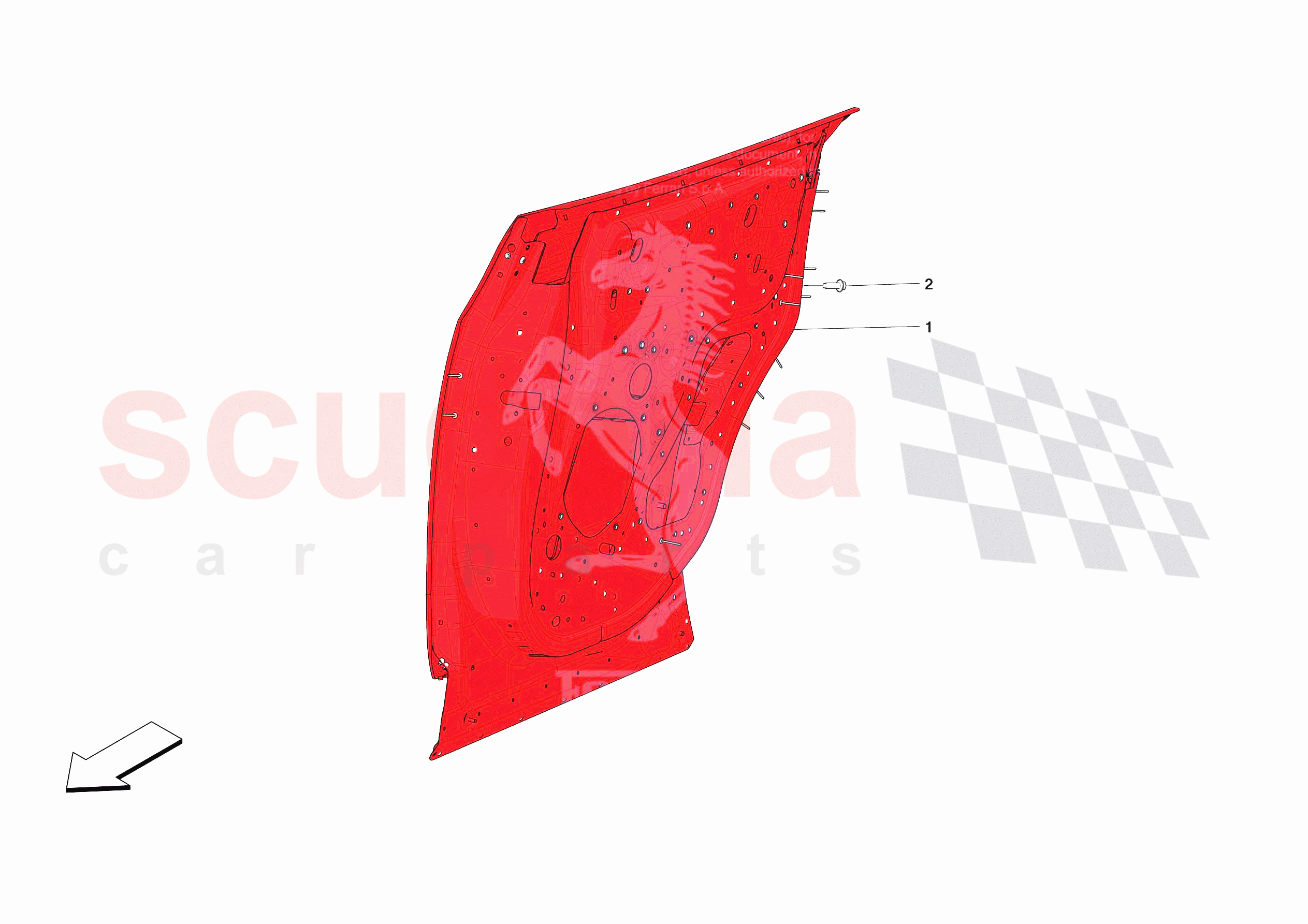 REAR DOOR SUBSTRUCTURE of Ferrari Ferrari Purosangue Europe