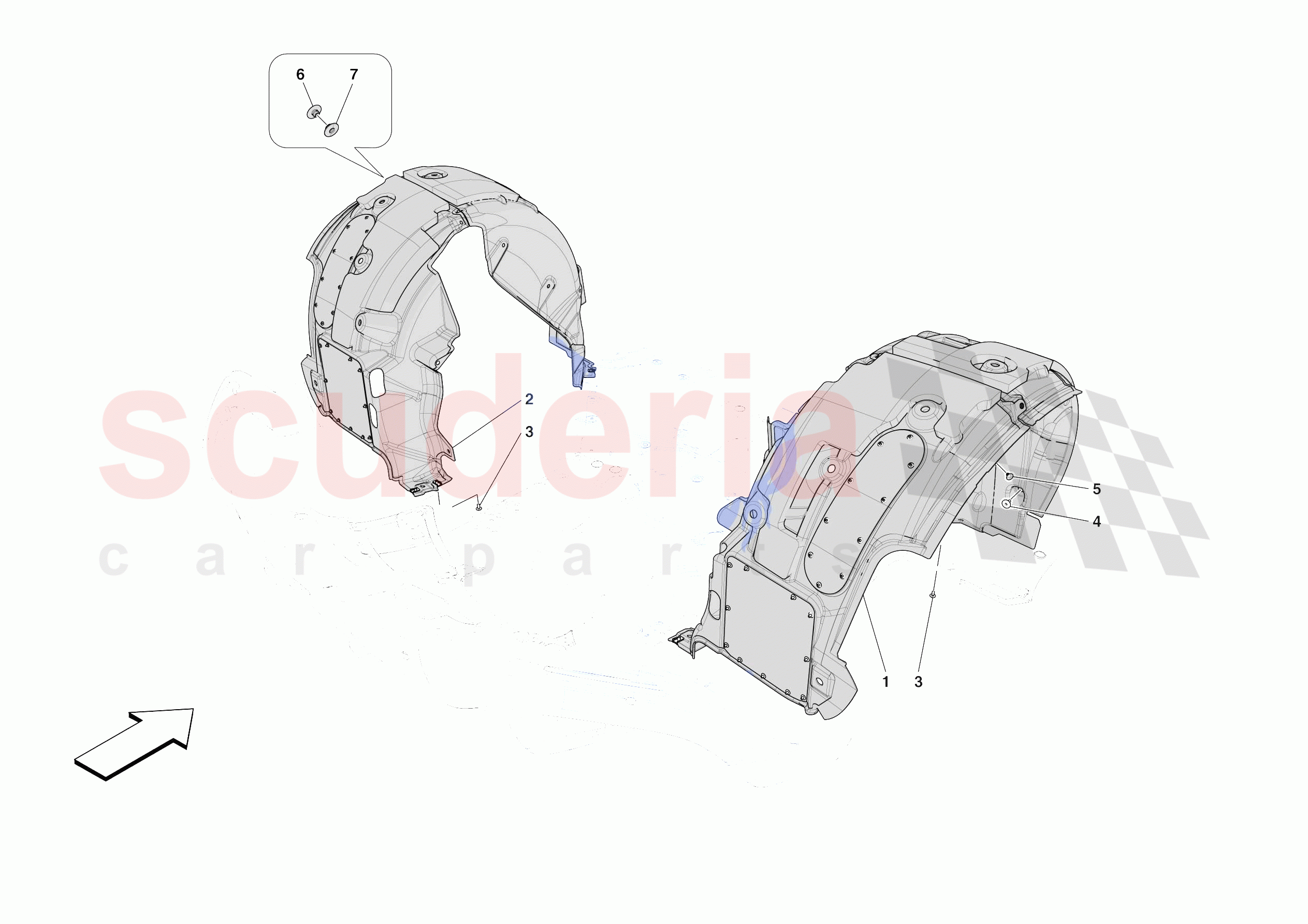 REAR WHEELHOUSE of Ferrari Ferrari Purosangue Europe