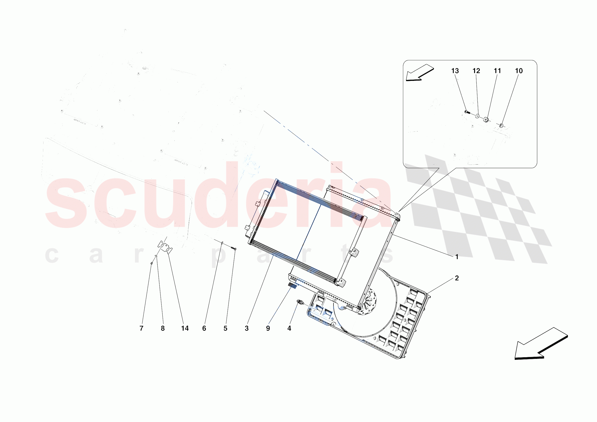 ENGINE COOLING SYSTEM RADIATORS of Ferrari Ferrari Purosangue USA