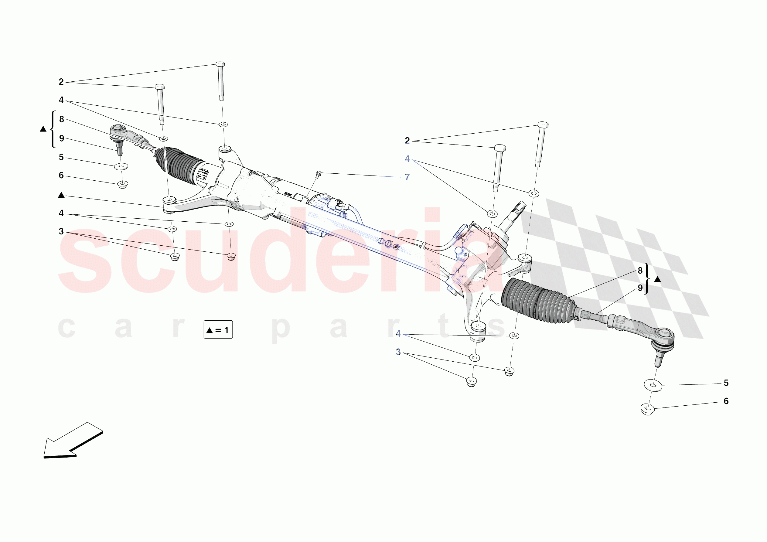 STEERING BOX of Ferrari Ferrari Purosangue USA