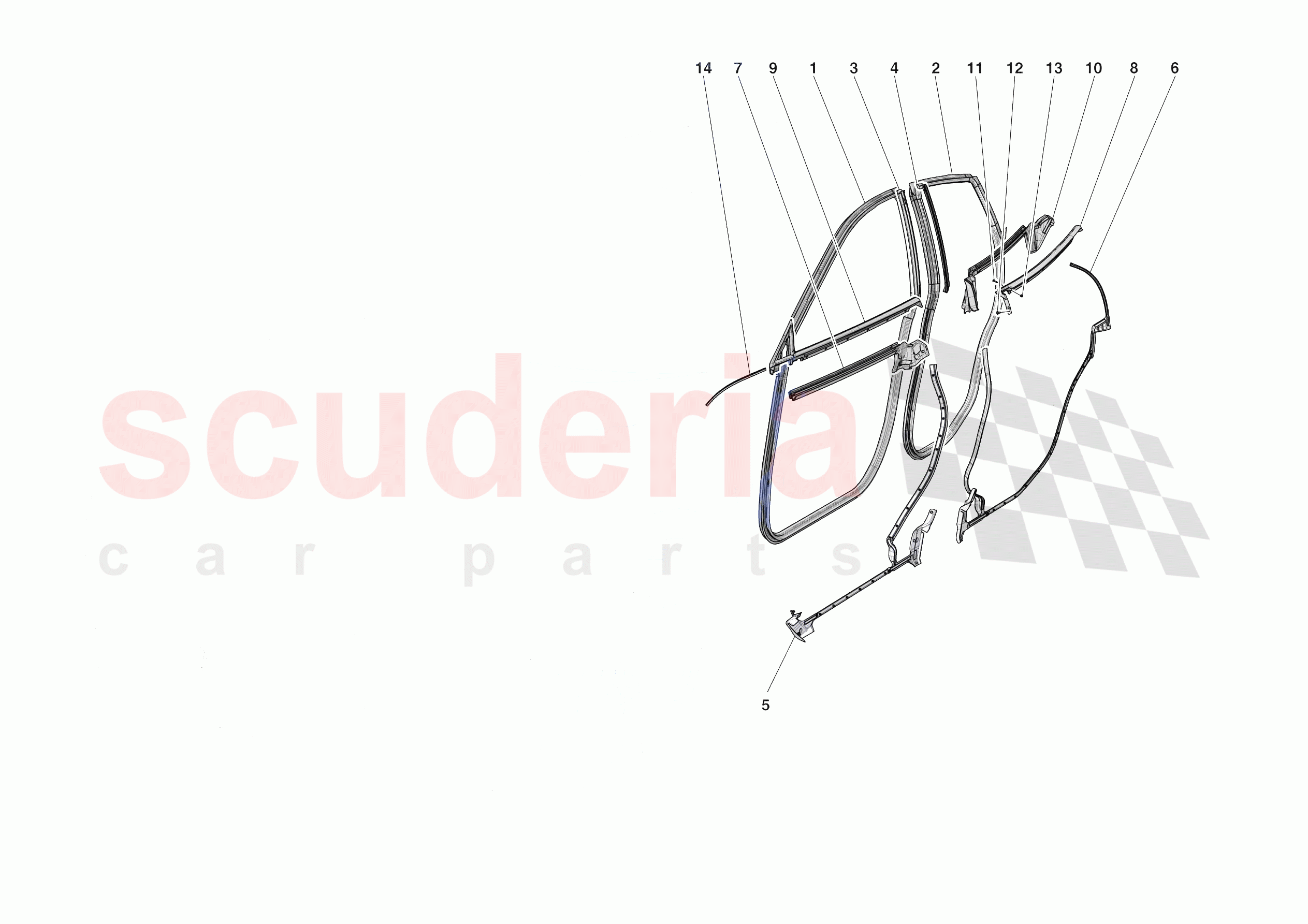 DOOR SEALS of Ferrari Ferrari Purosangue USA