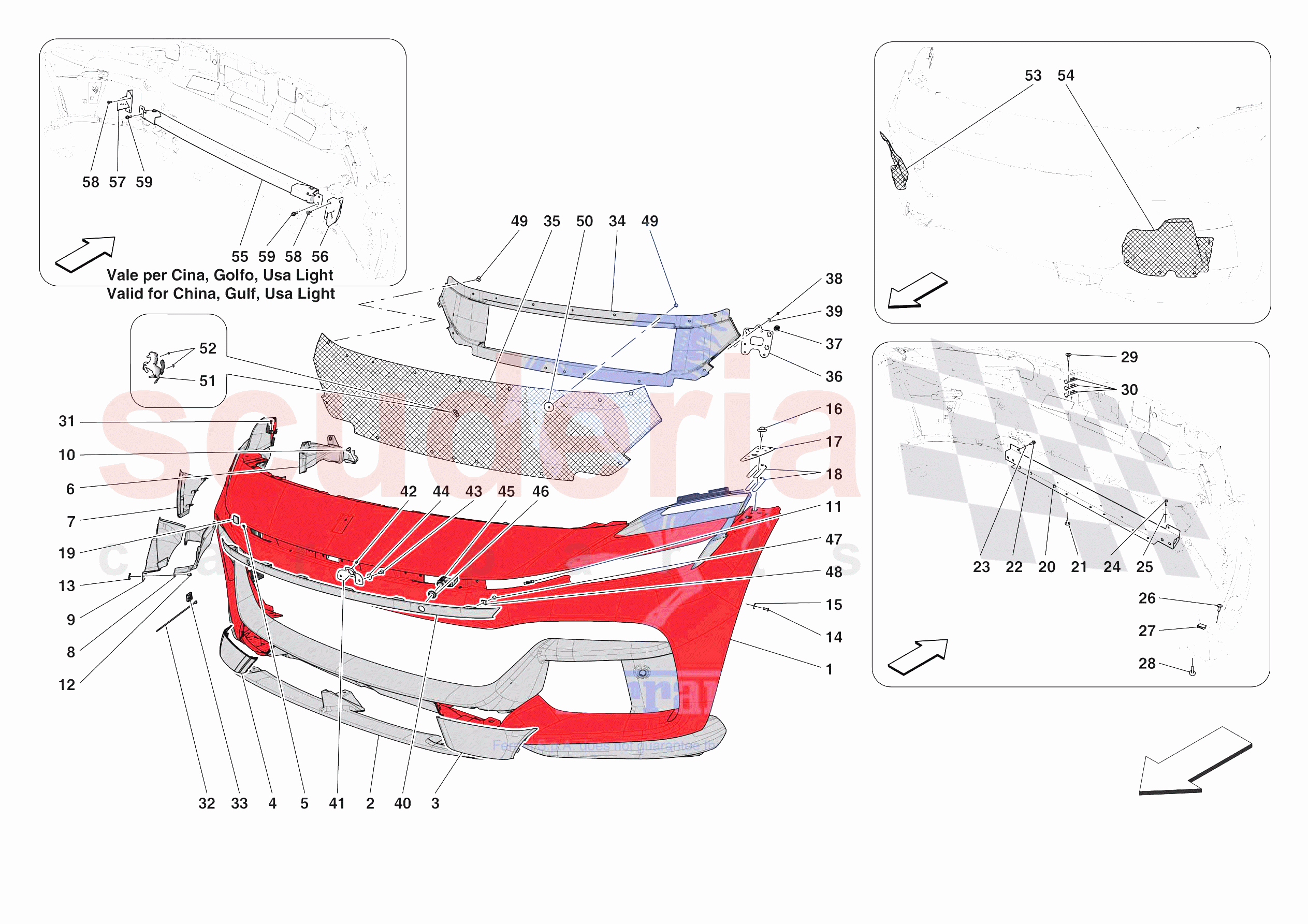 FRONT BUMPER of Ferrari Ferrari Purosangue USA