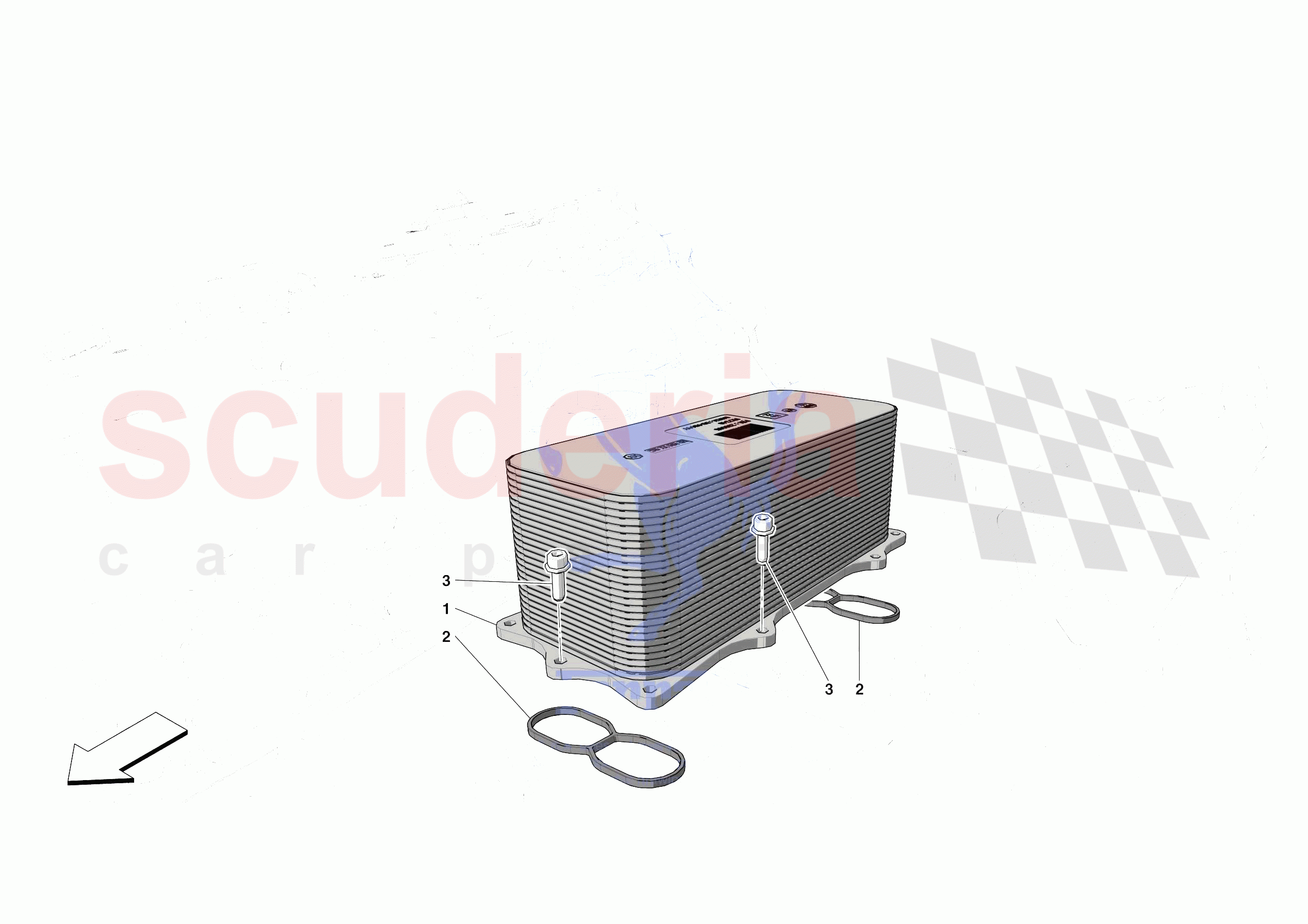 ENGINE HEAT EXCHANGER of Ferrari Ferrari Roma Europe