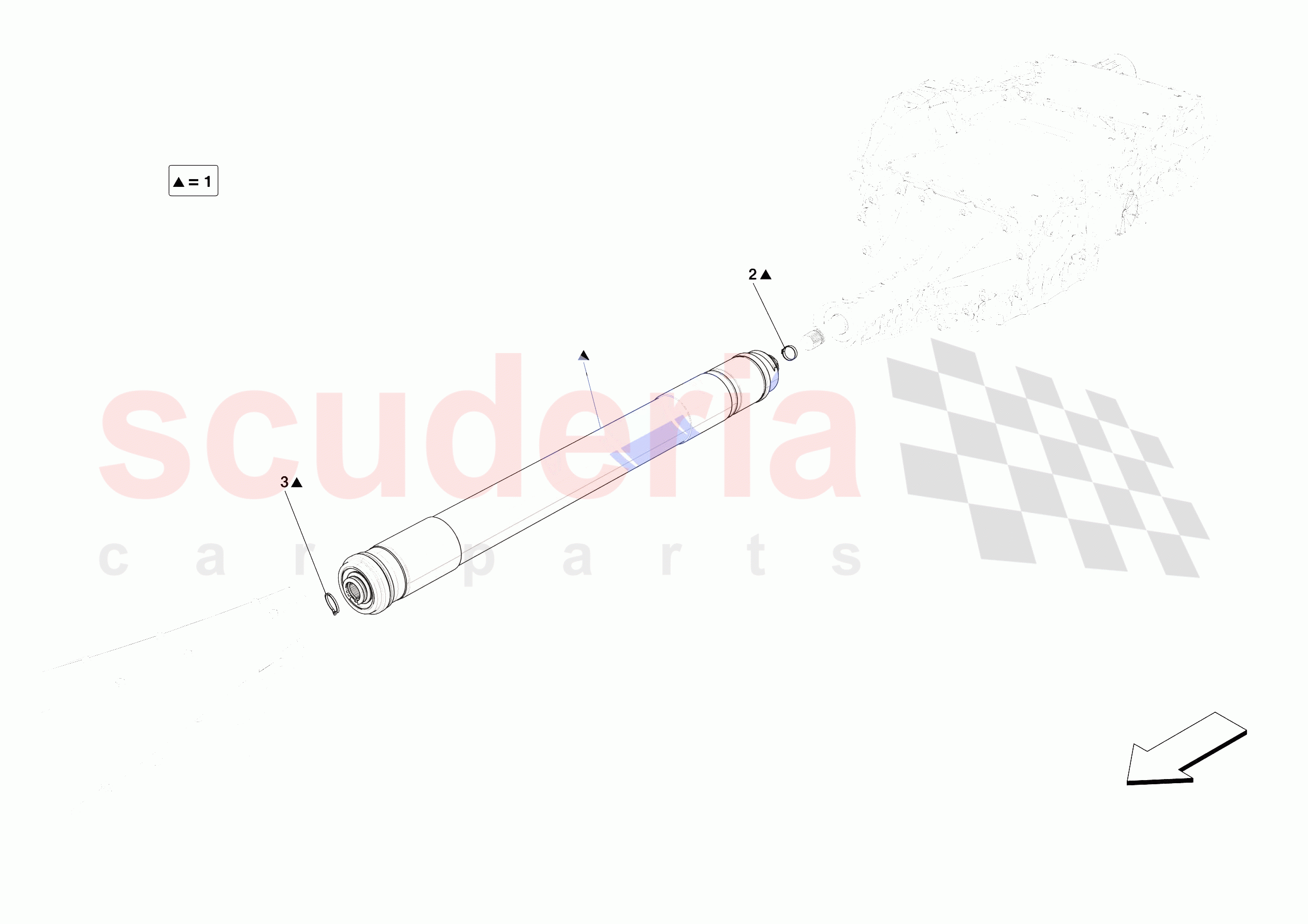 DRIVESHAFT of Ferrari Ferrari Roma Europe RH