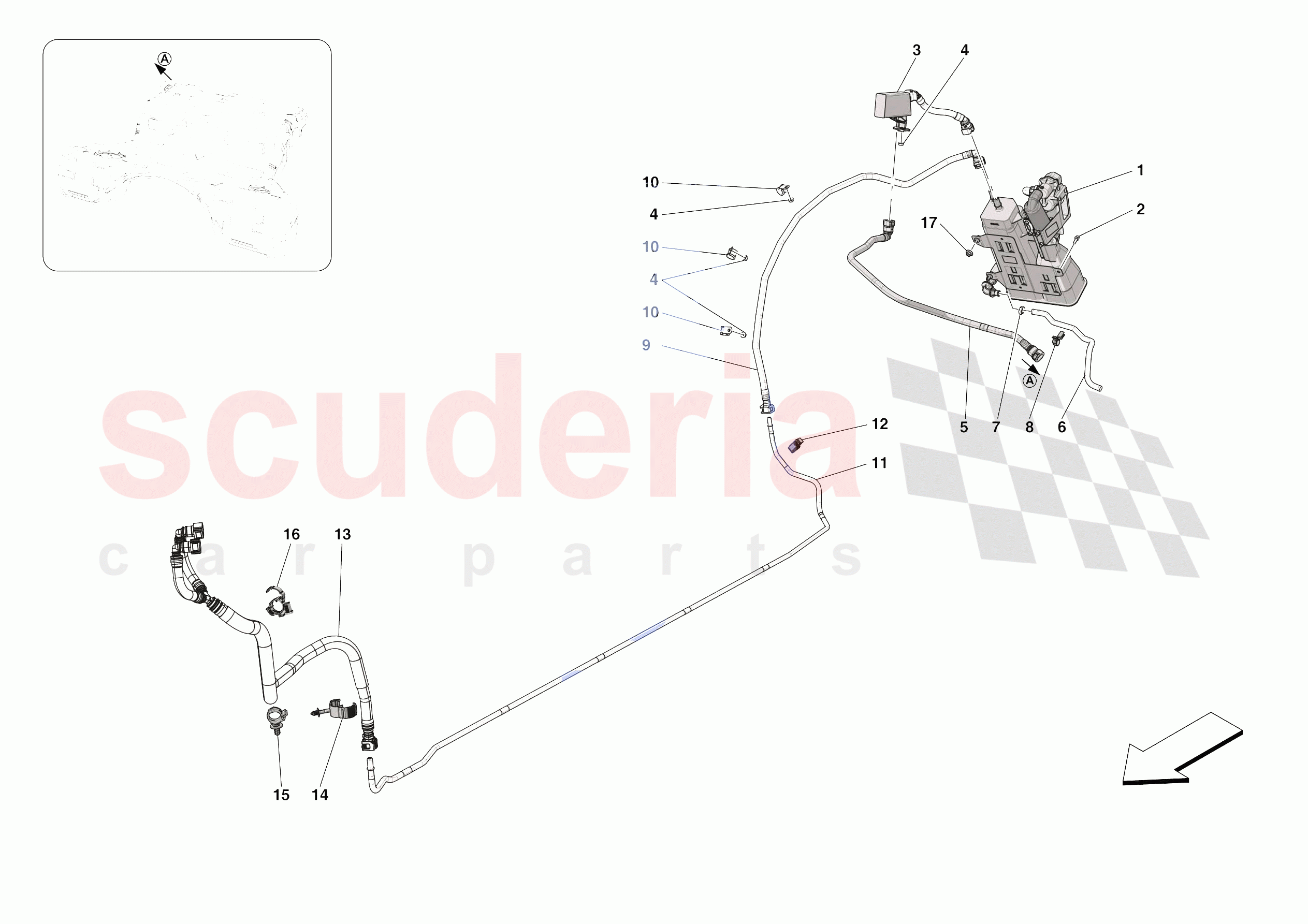 EVAPORATIVE EMISSIONS CONTROL SYSTEM of Ferrari Ferrari Roma Europe RH