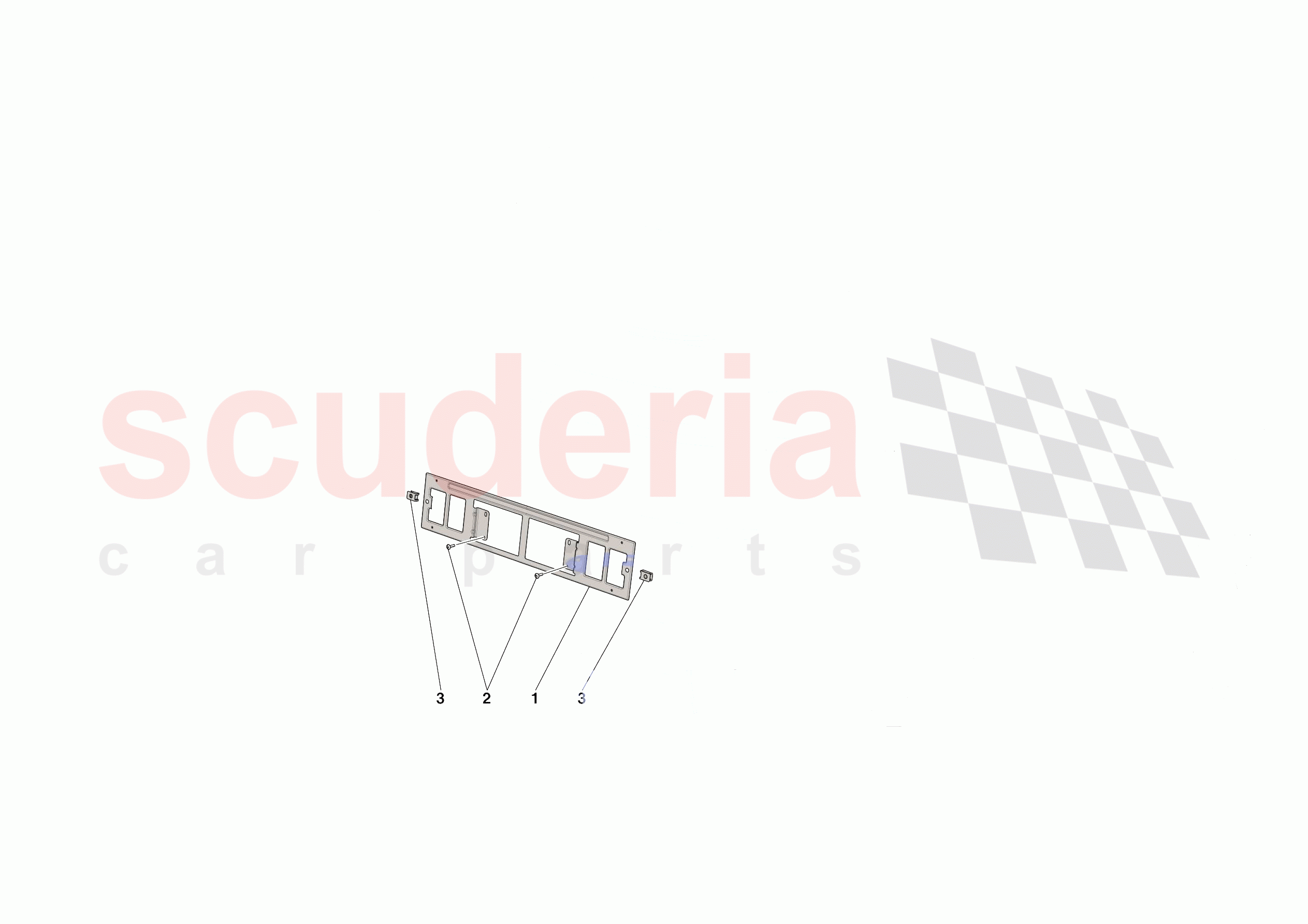 REAR LICENCE PLATE INSTALLATION of Ferrari Ferrari Roma Europe RH