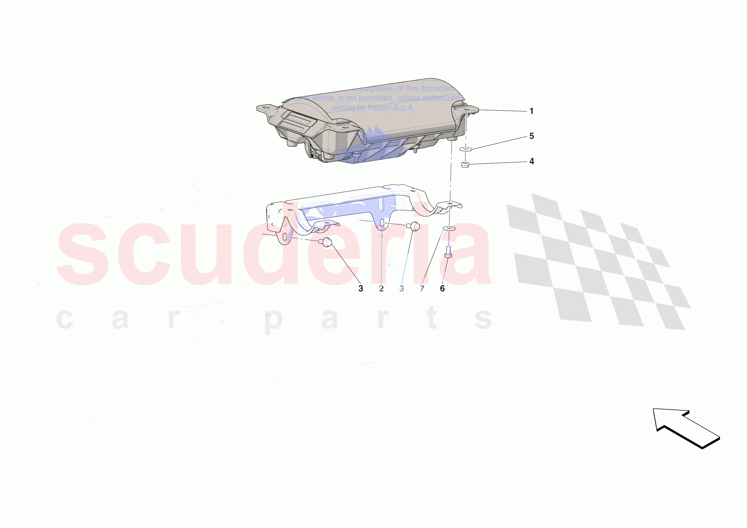 DASHBOARD - PASSENGER AIRBAG of Ferrari Ferrari Roma Europe RH