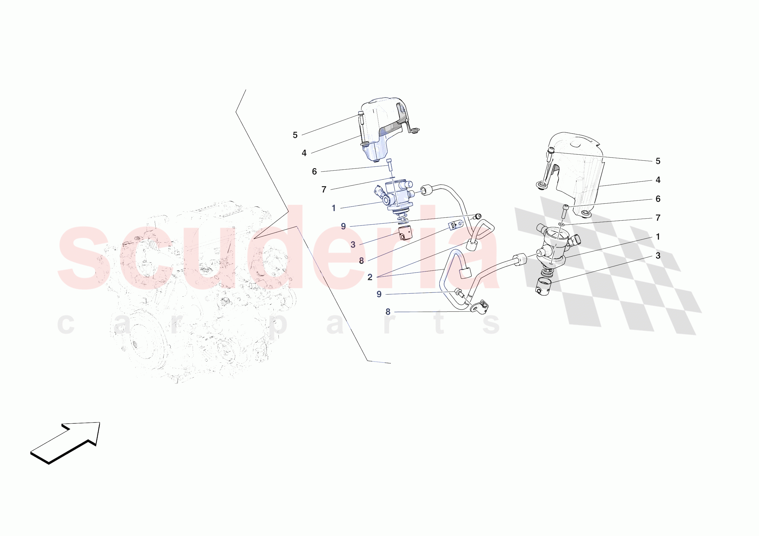 FUEL PUMPS of Ferrari Ferrari Roma Spider Europe RH