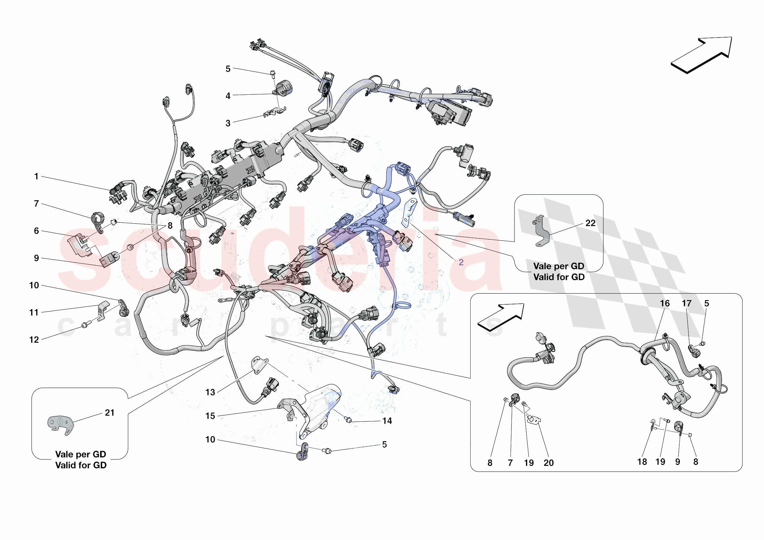 ENGINE ELECTRICAL SYSTEM of Ferrari Ferrari Roma Spider Europe RH