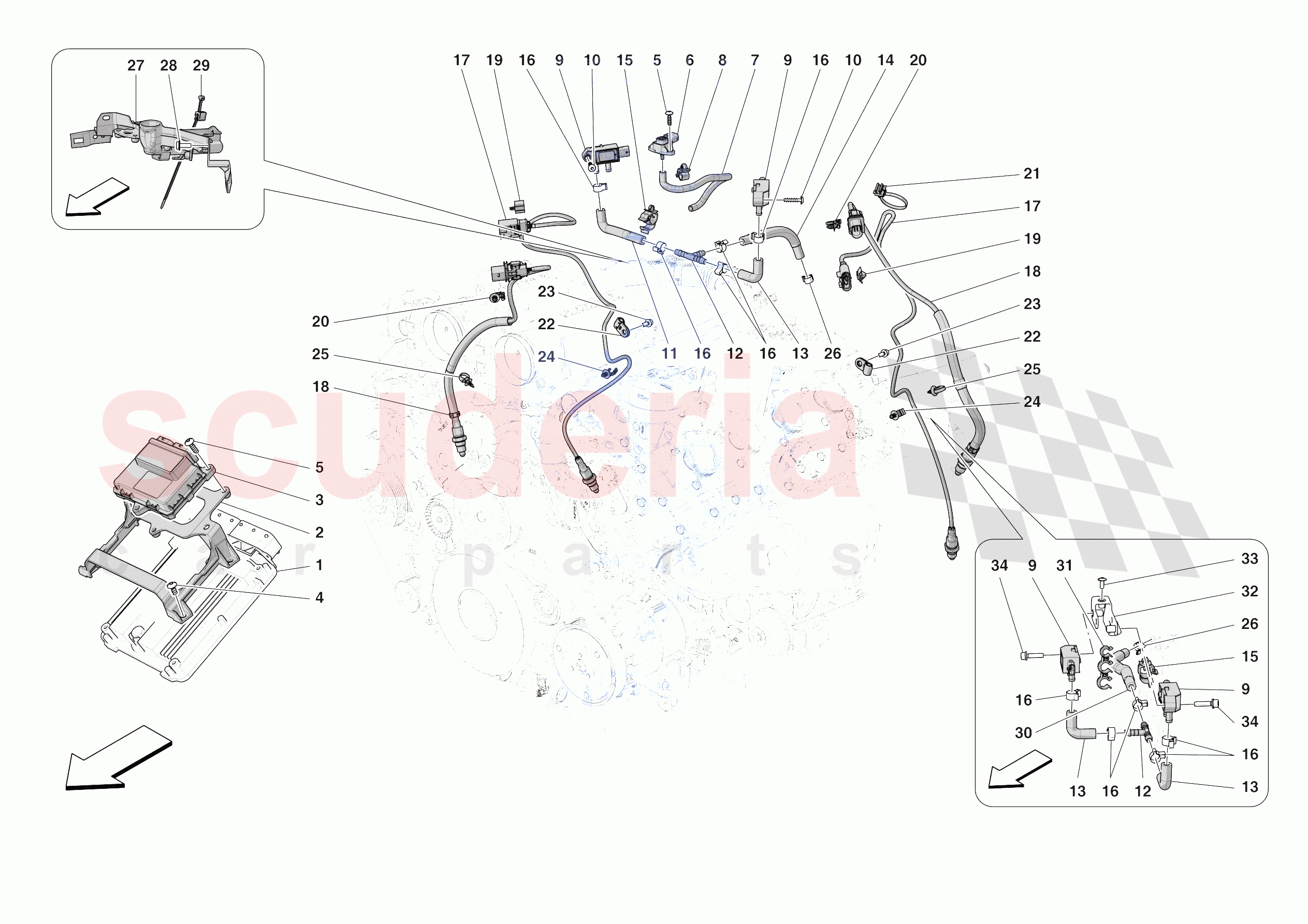 ENGINE INJECTION CONTROL of Ferrari Ferrari Roma Spider Europe RH