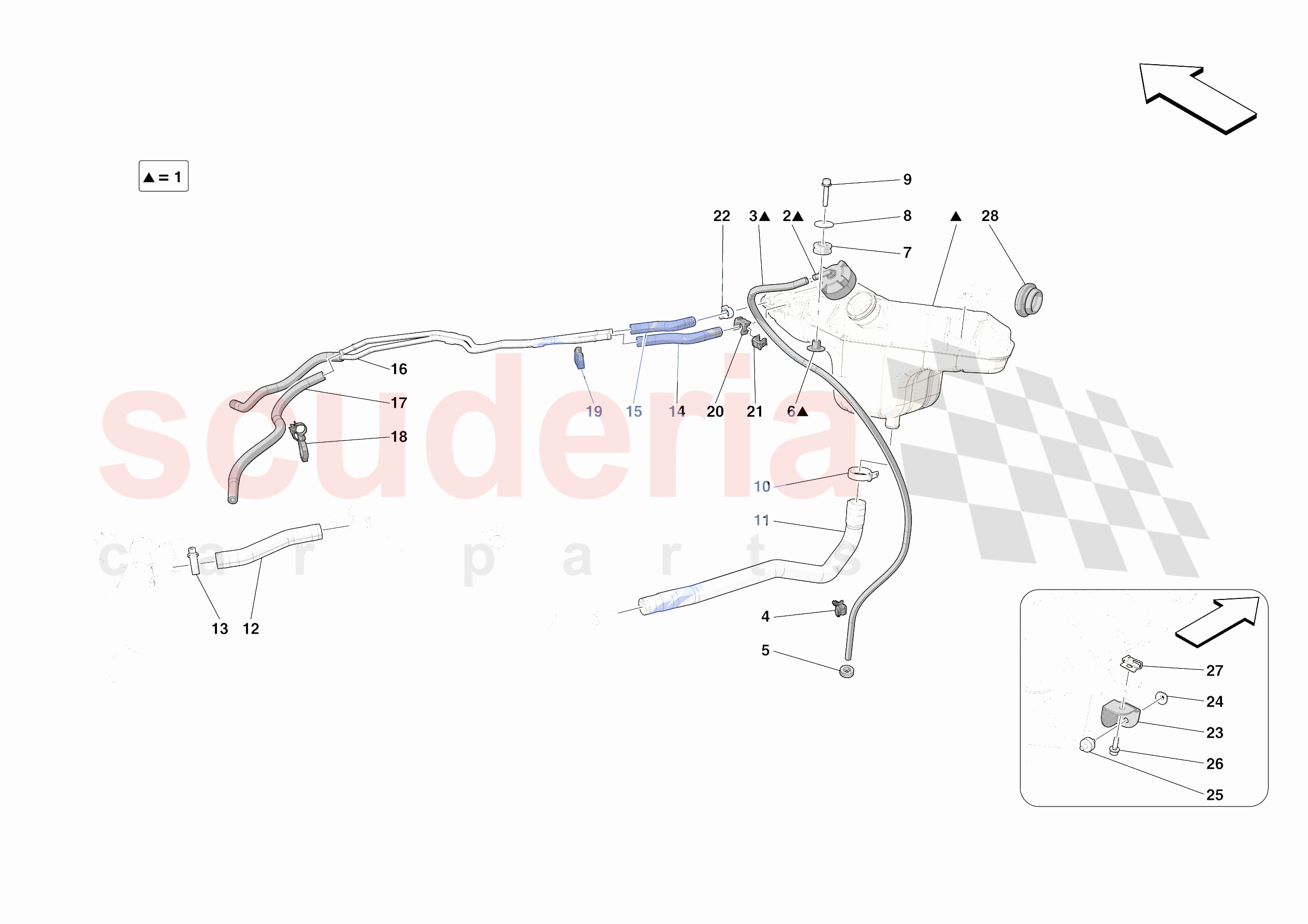 EXPANSION TANK of Ferrari Ferrari Roma Spider USA