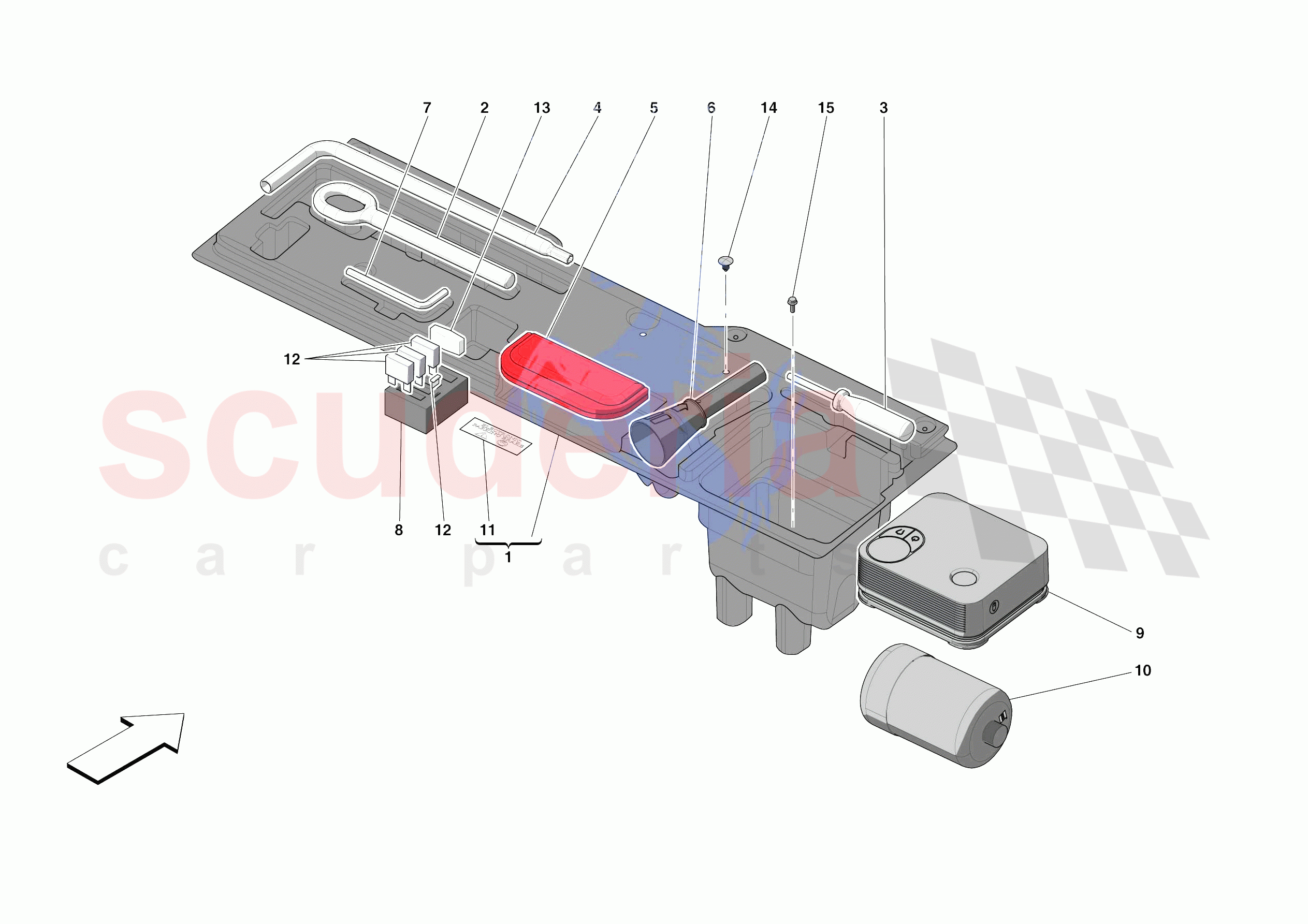 TOOLS PROVIDED WITH VEHICLE of Ferrari Ferrari Roma USA