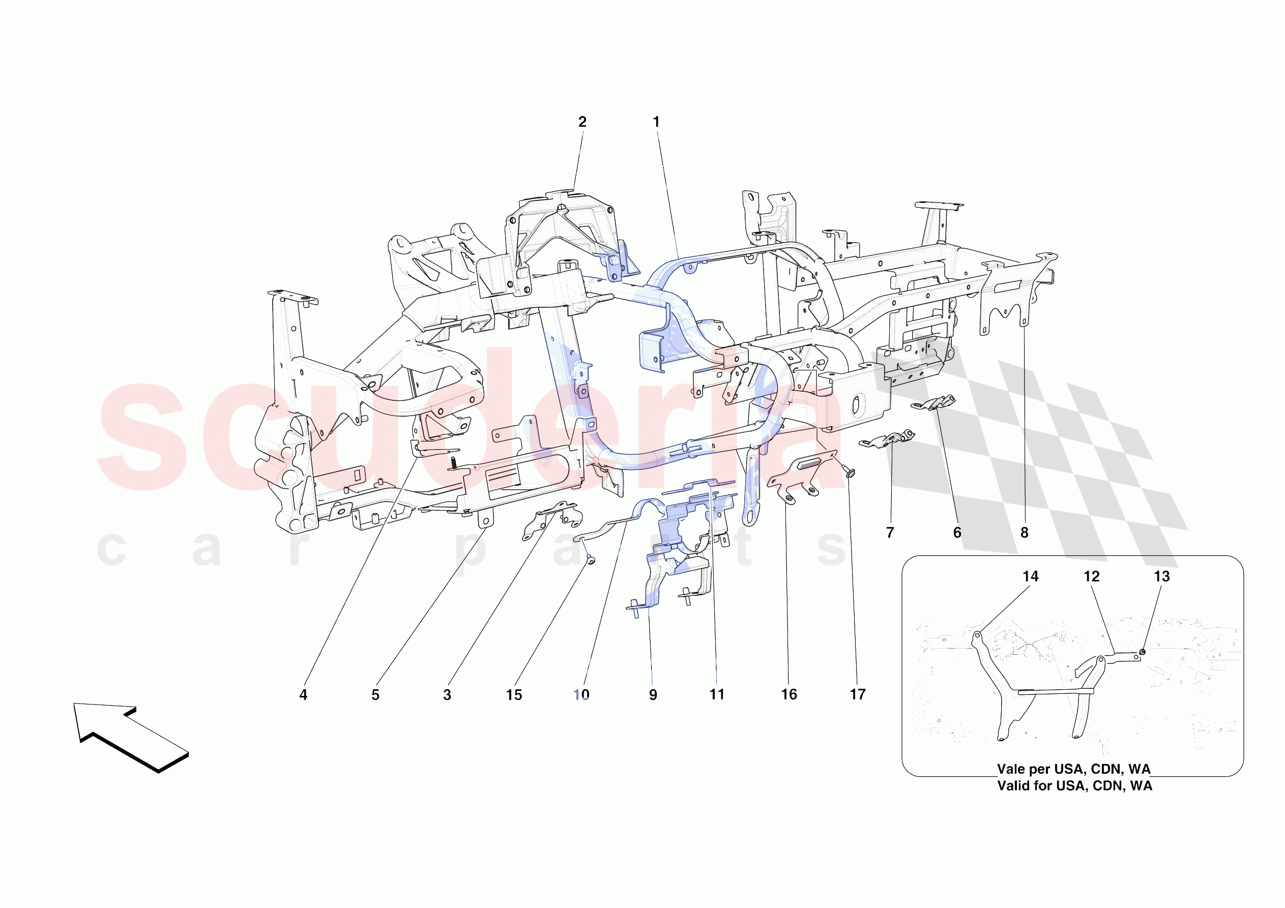 DASHBOARD - SUBSTRUCTURE -NOT FOR RHD- of Ferrari Ferrari Roma USA