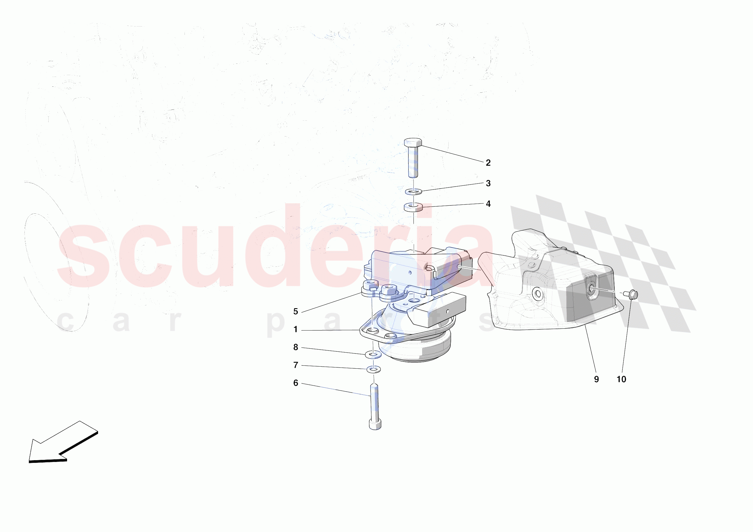 ENGINE SUSPENSION BUSH of Ferrari Ferrari SF90 Spider Europe