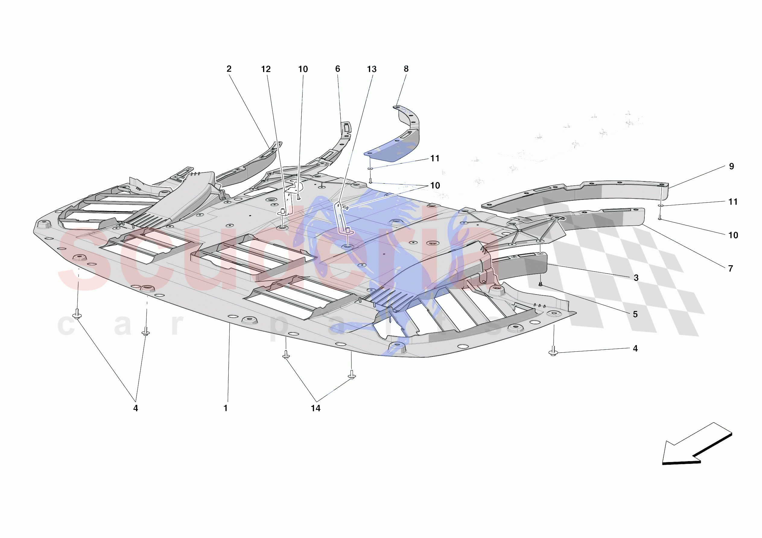 FRONT SHIELDS of Ferrari Ferrari SF90 Spider Europe