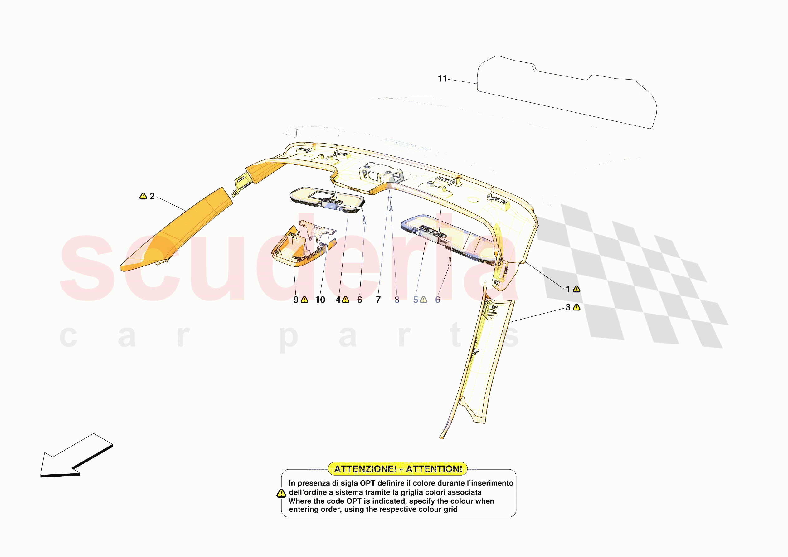 INNER TRIM (ABOVE BELTLINE) of Ferrari Ferrari SF90 Spider Europe RH