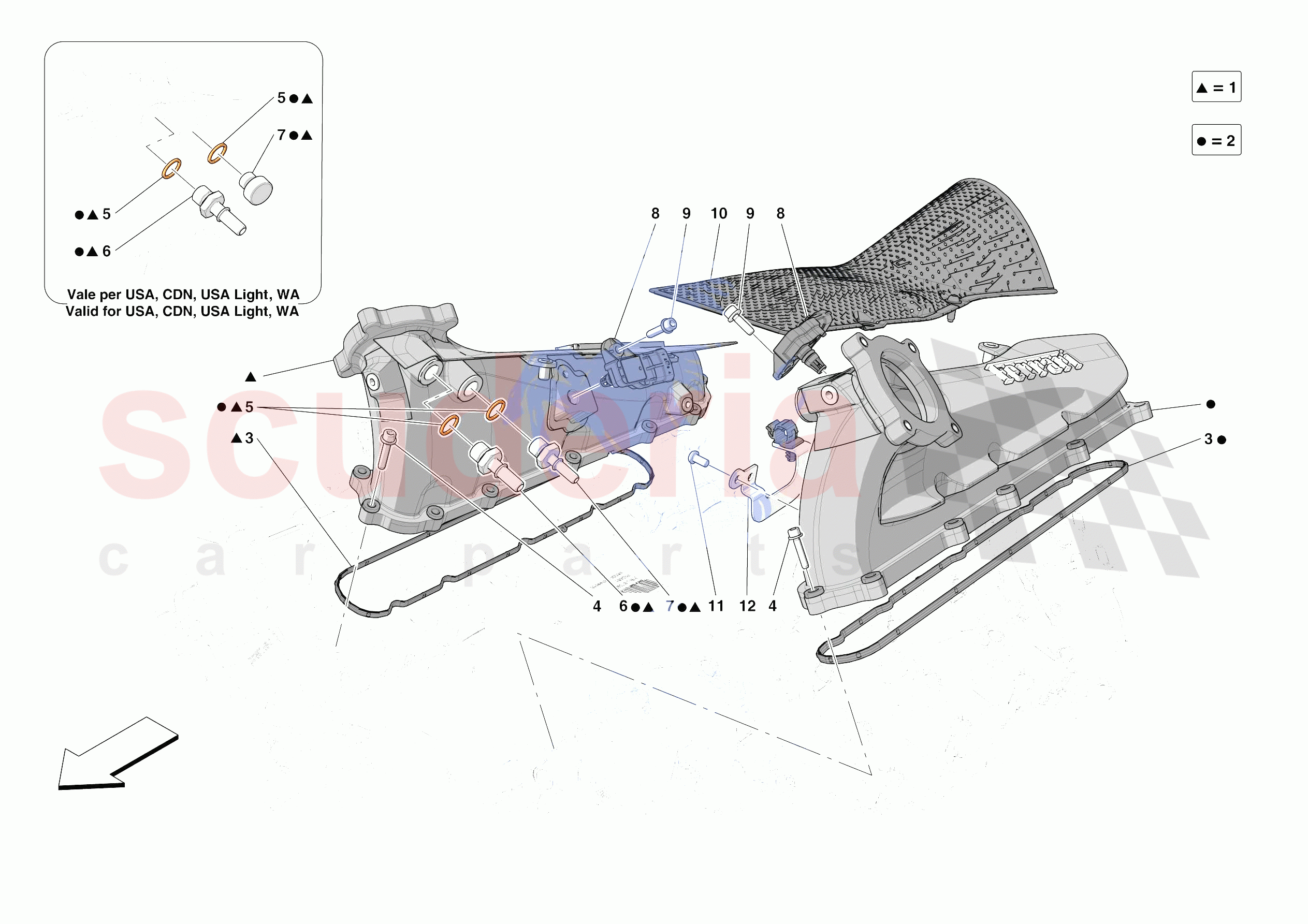 ENGINE INTAKE DUCT of Ferrari Ferrari SF90 Spider USA