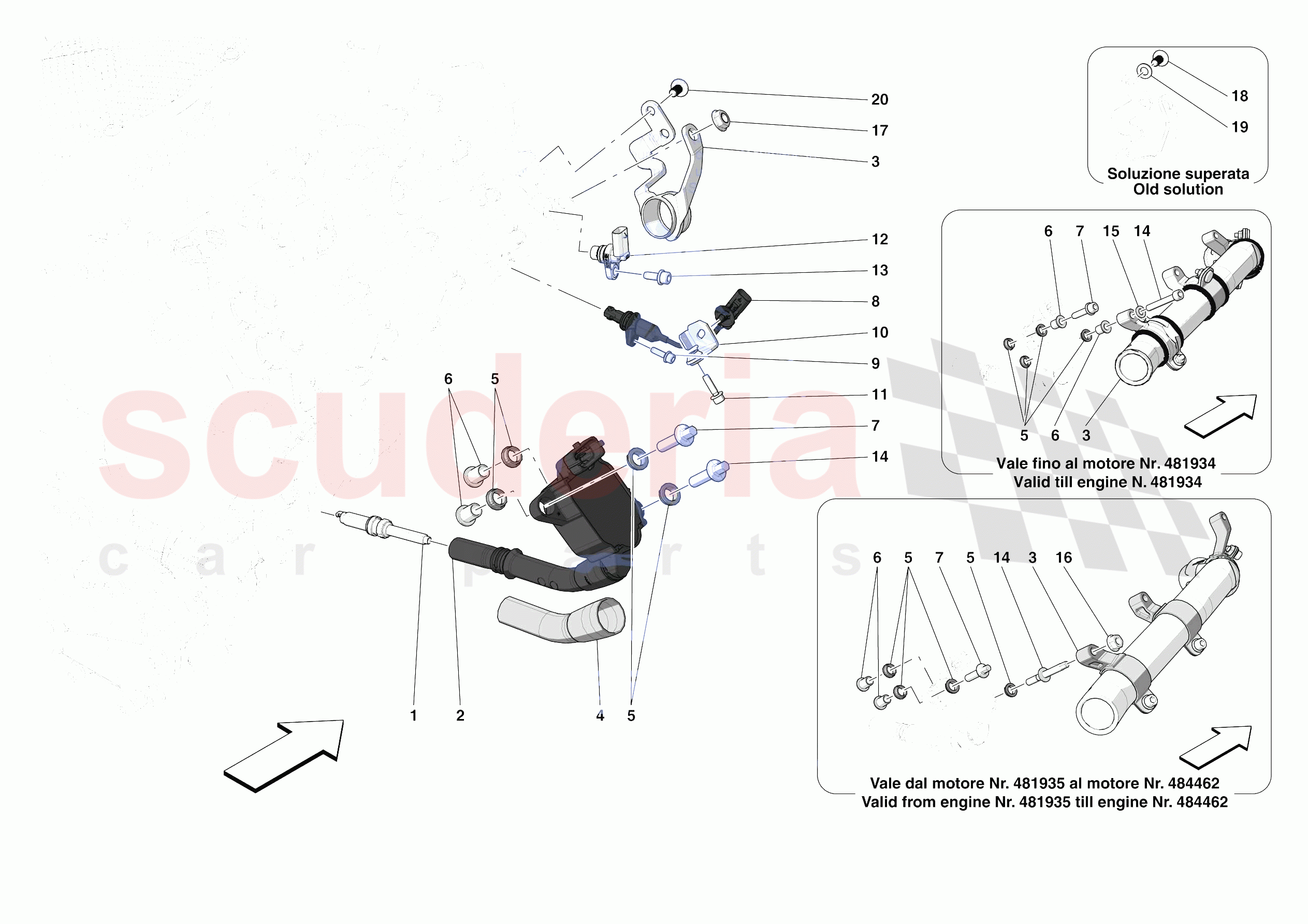 IGNITION COIL, SPARK PLUGS AND SENSORS of Ferrari Ferrari SF90 Stradale USA