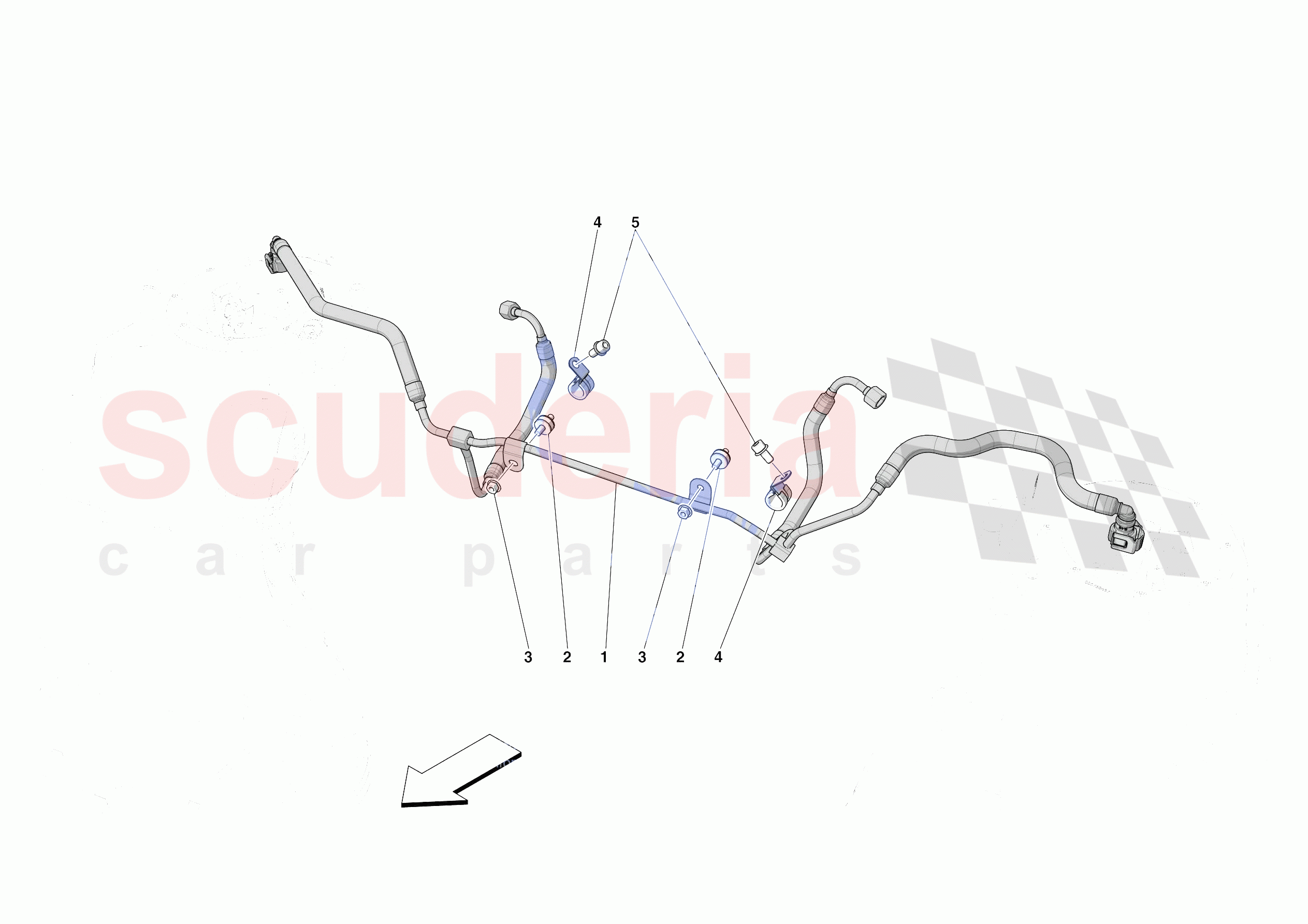 ENGINE FUEL DELIVERY PIPES of Ferrari Ferrari SF90 XX Spider Europe