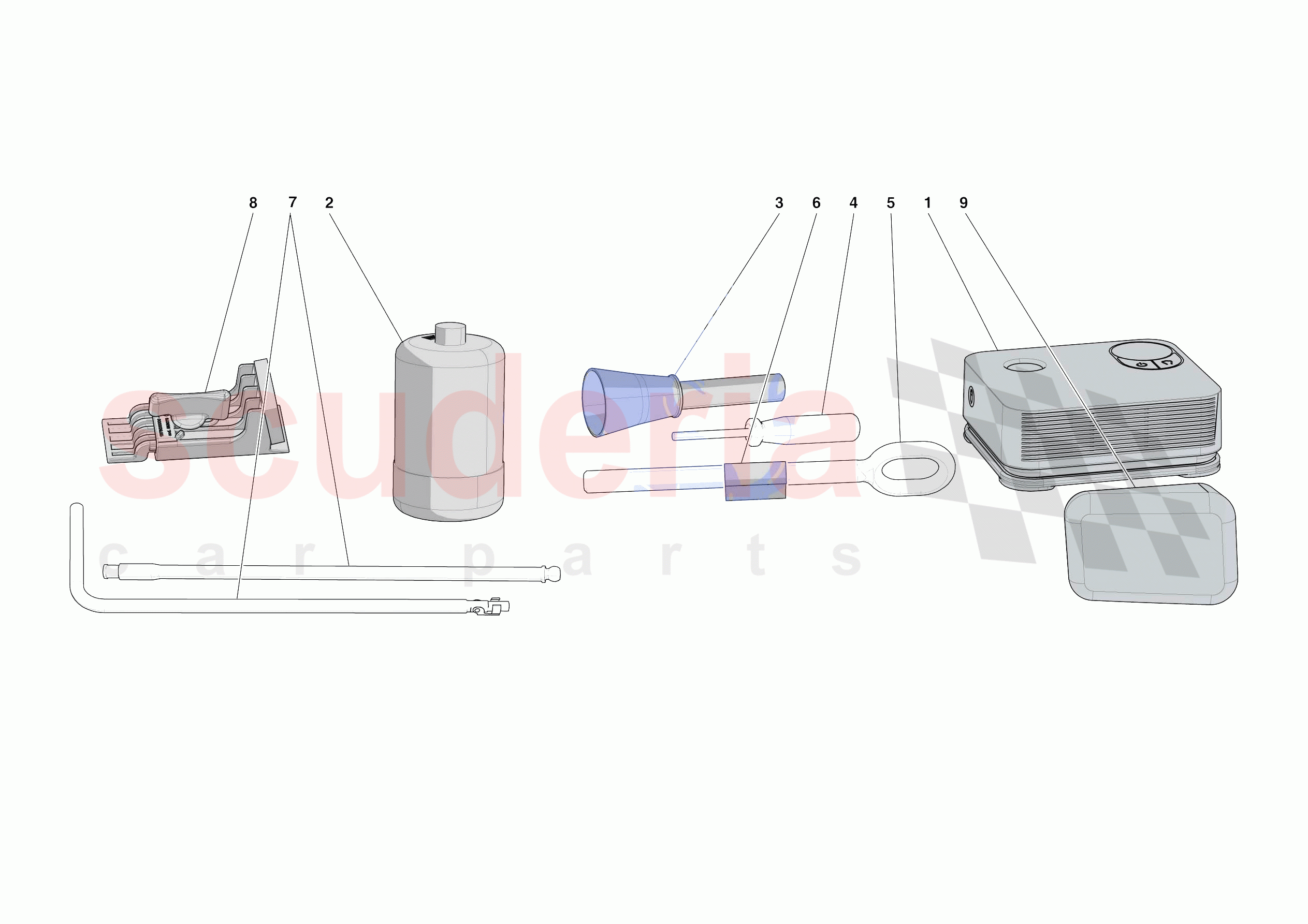 TOOLS PROVIDED WITH VEHICLE of Ferrari Ferrari SF90 XX Spider Europe