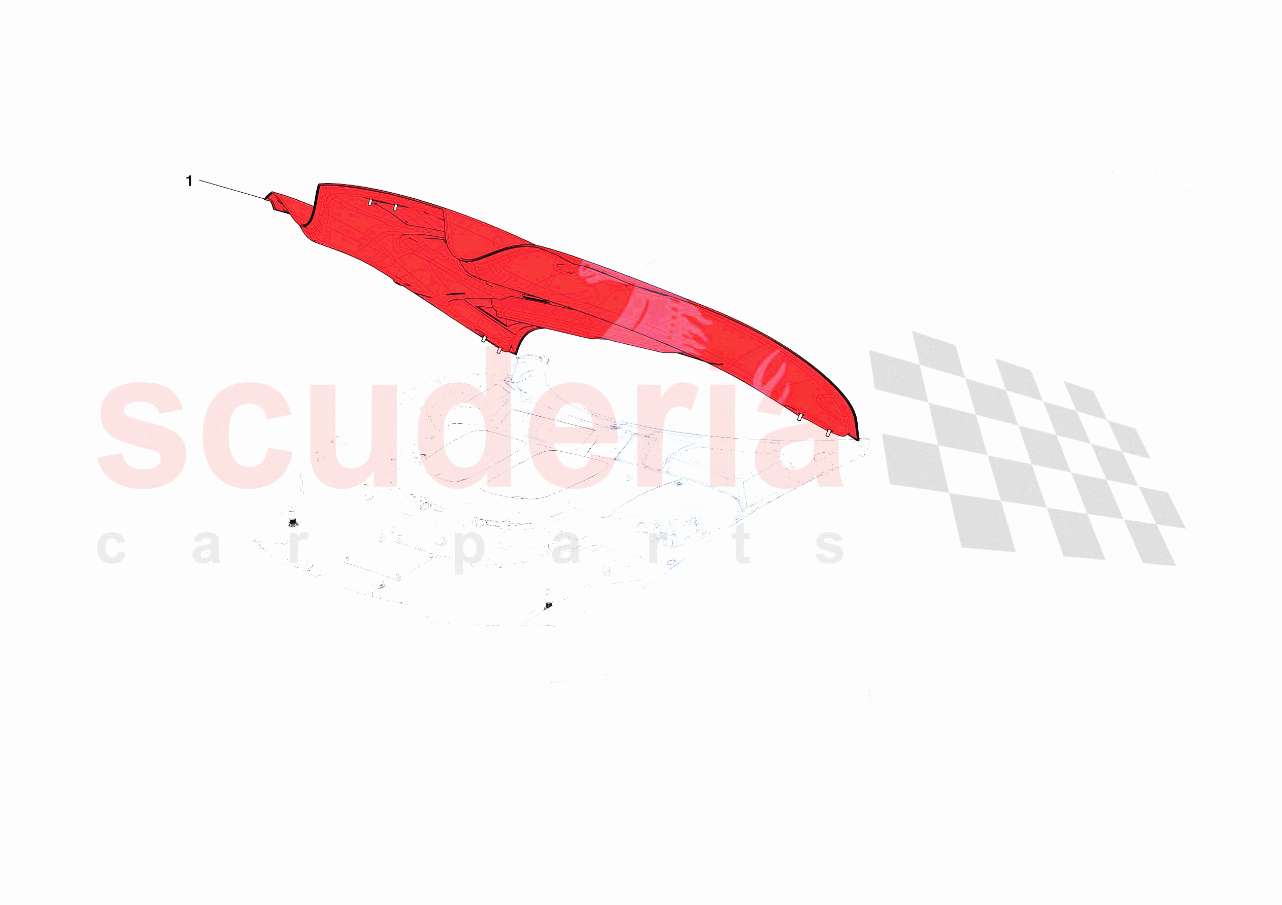 FRONT LID SUBSTRUCTURE of Ferrari Ferrari SF90 XX Spider USA