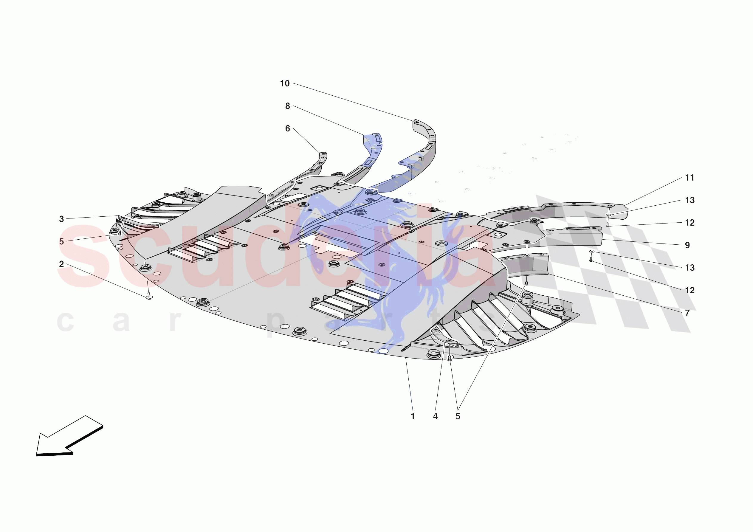 FRONT SHIELDS of Ferrari Ferrari SF90 XX Spider USA