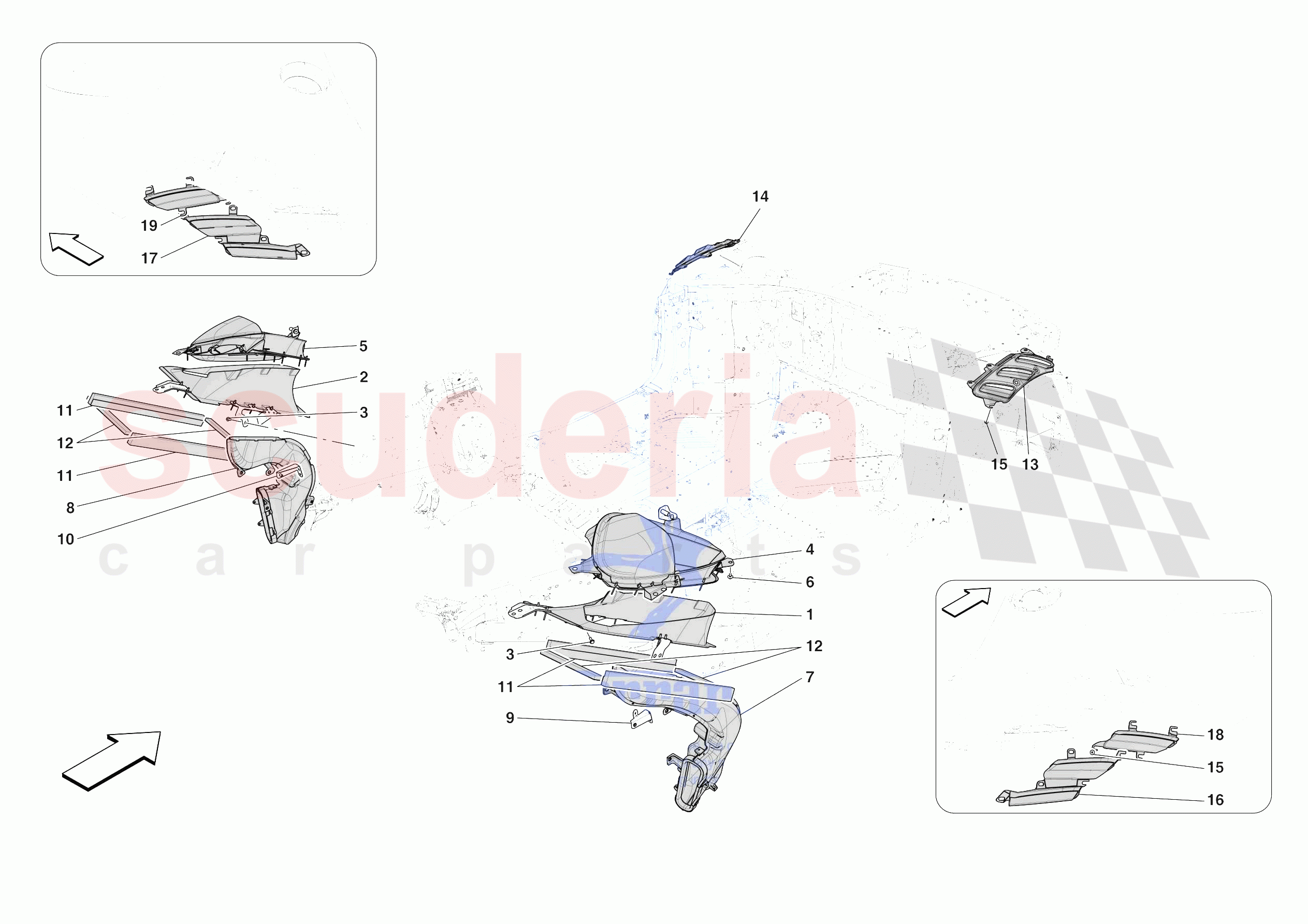LATERAL AIR INTAKES of Ferrari Ferrari SF90 XX Spider USA