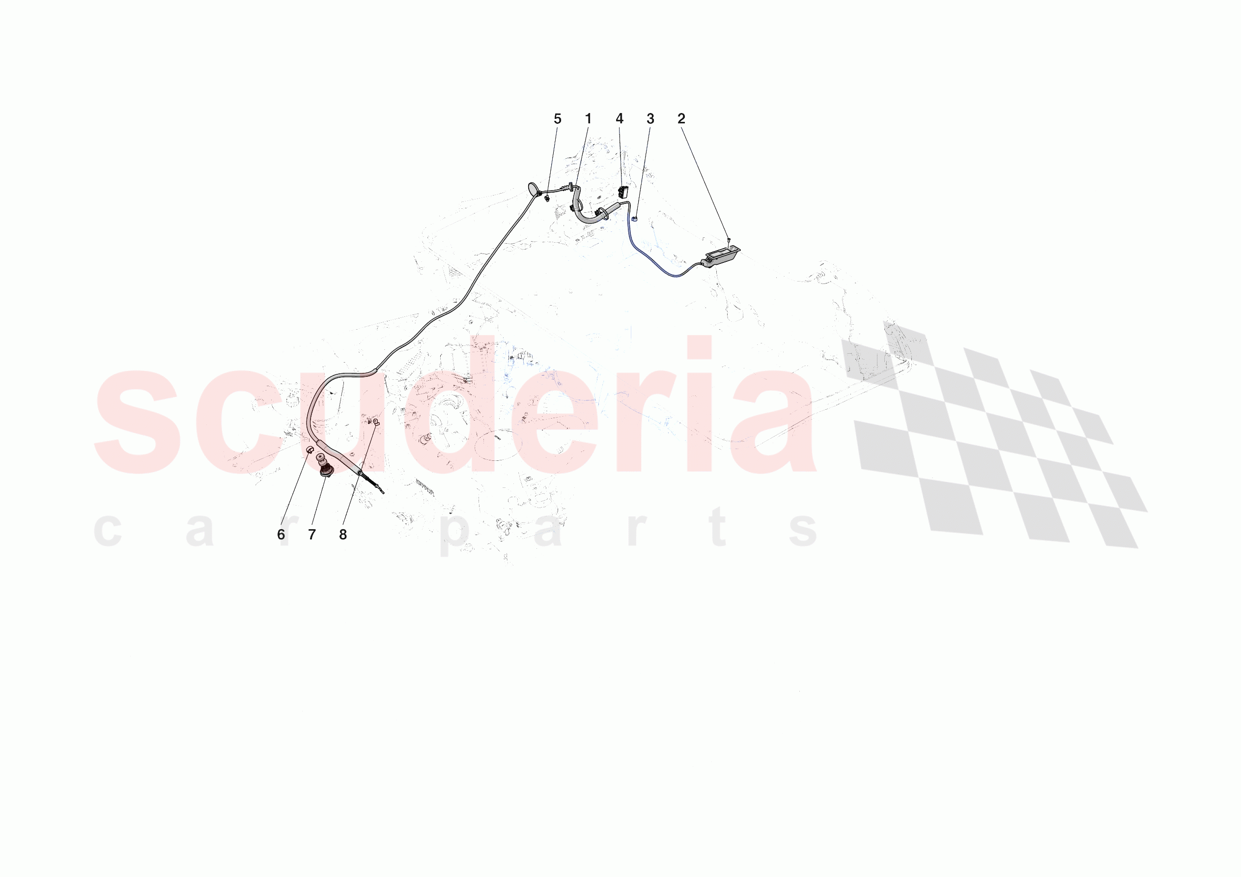 REAR LID OPENING MECHANISM of Ferrari Ferrari SF90 XX Spider USA