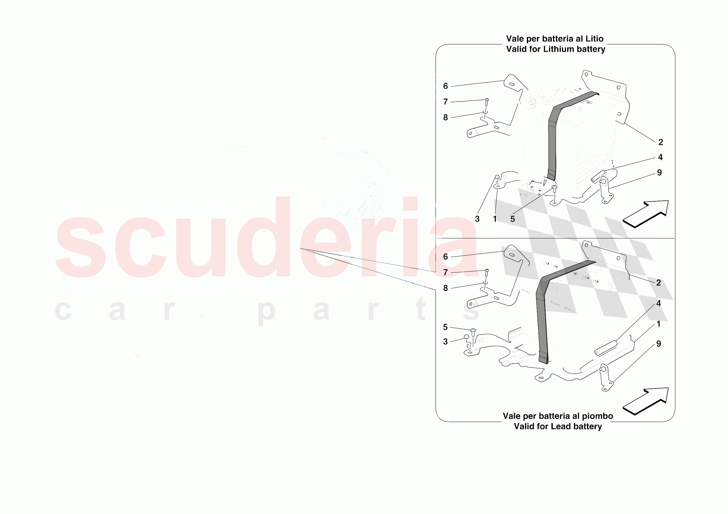BATTERY INSTALLATION of Ferrari Ferrari SF90 XX Spider USA