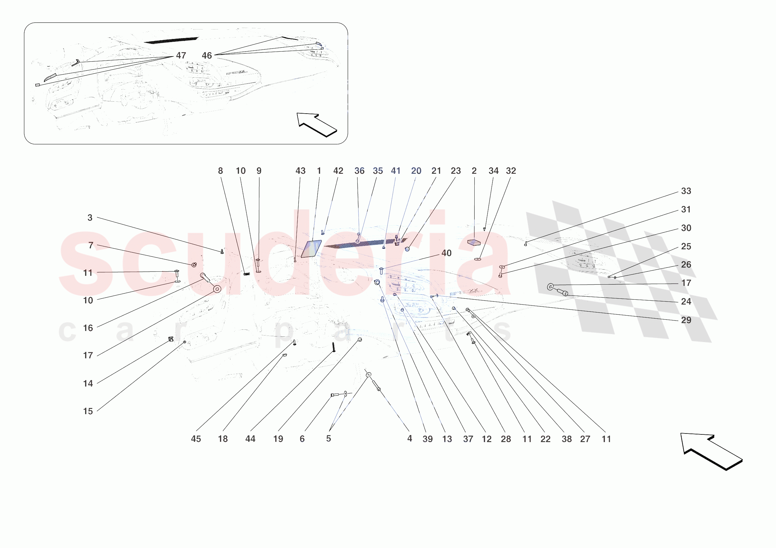 DASHBOARD - FASTENERS of Ferrari Ferrari SF90 XX Stradale Europe