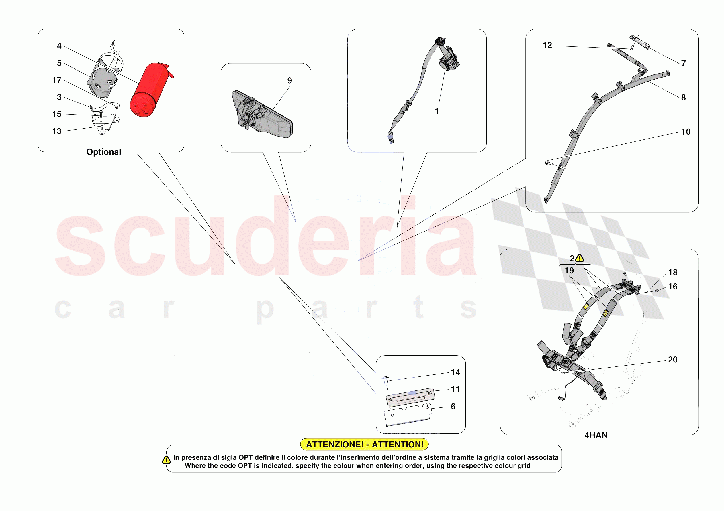 OTHER INTERIOR TRIM ACCESSORIES of Ferrari Ferrari SF90 XX Stradale Europe RH