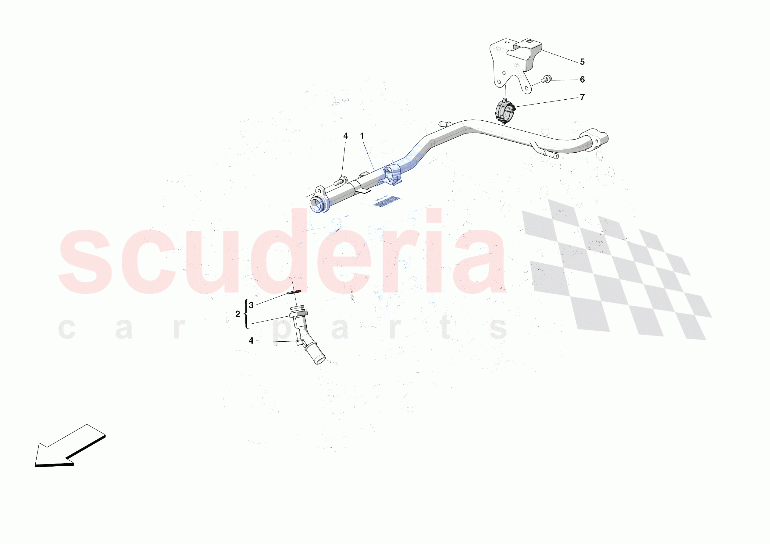 ENGINE COOLING SYSTEM PIPES of Ferrari Ferrari SF90 XX Stradale USA