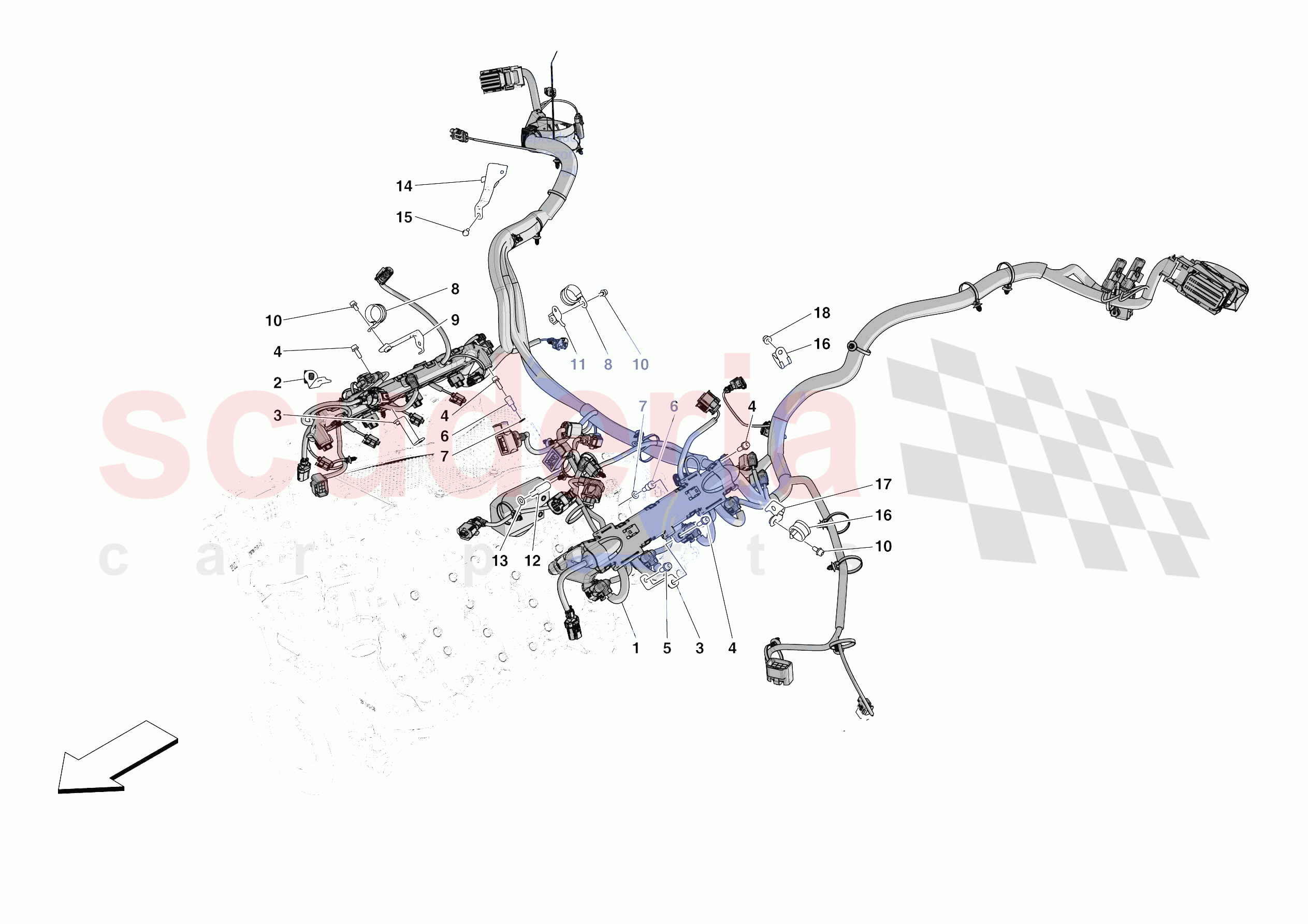 ENGINE ELECTRICAL SYSTEM of Ferrari Ferrari SF90 XX Stradale USA