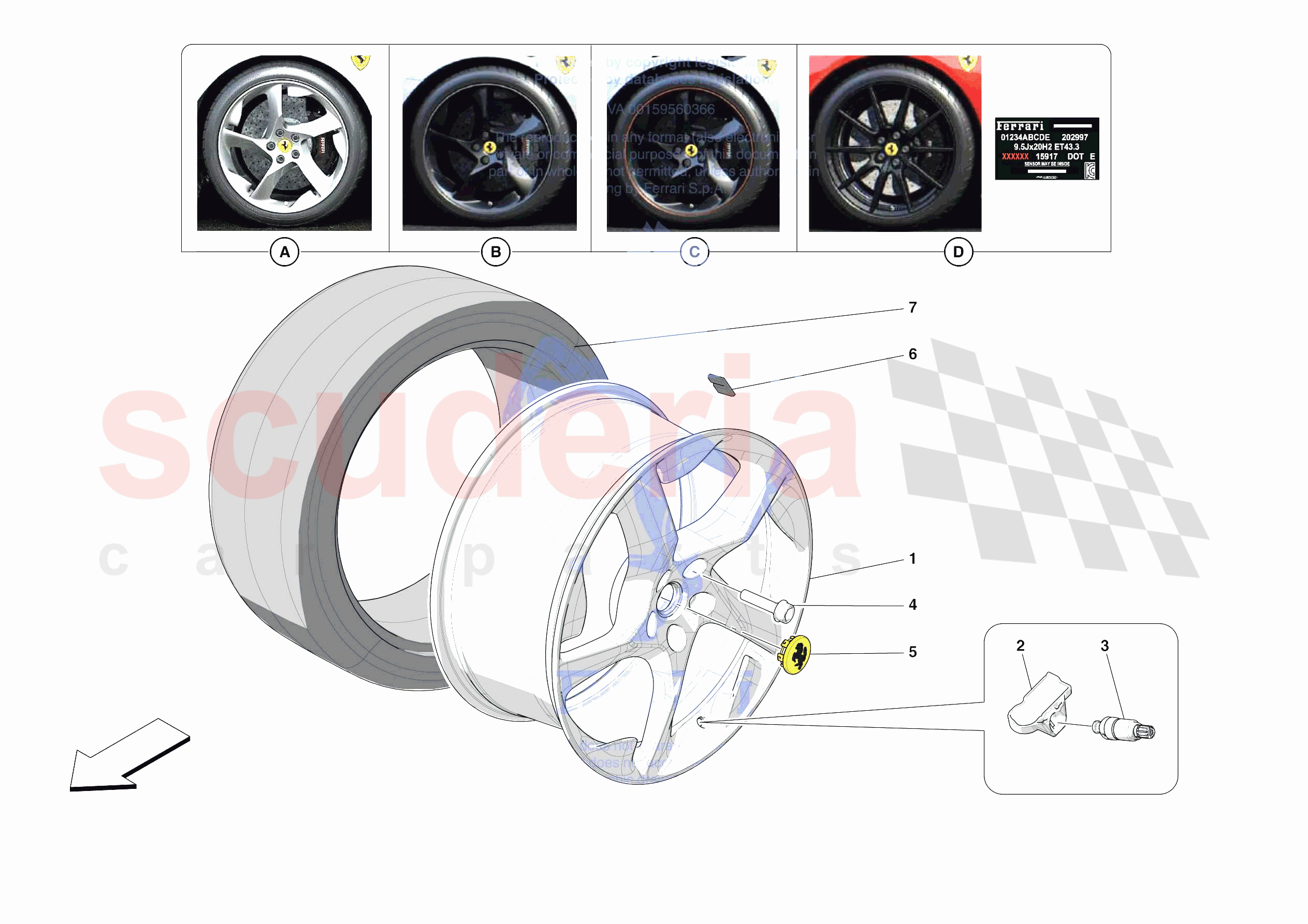 COMPLETE WHEELS of Ferrari Ferrari SF90 XX Stradale USA